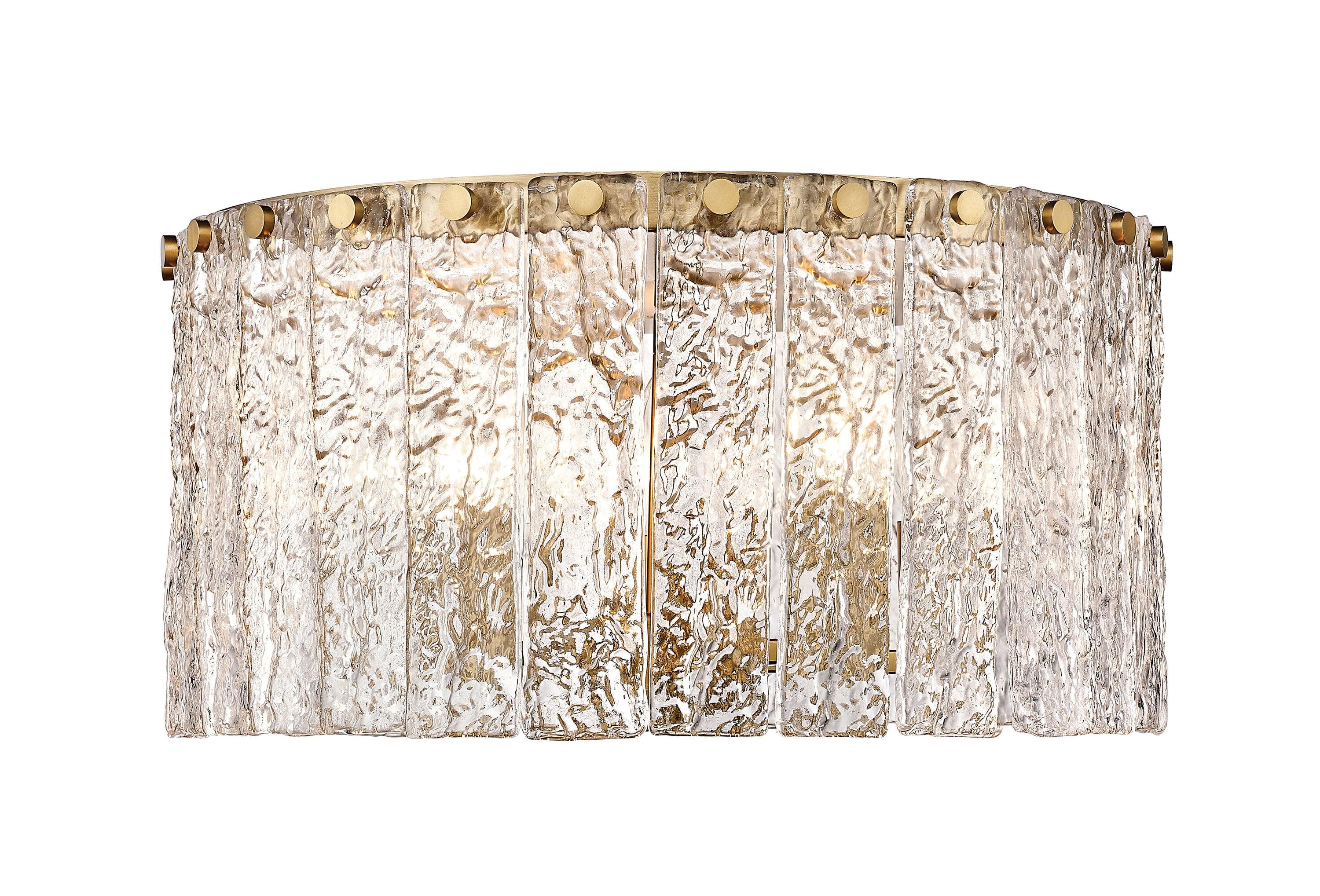 Z-Lite Glacier 5 - Light Flush Mount in  Modern Gold