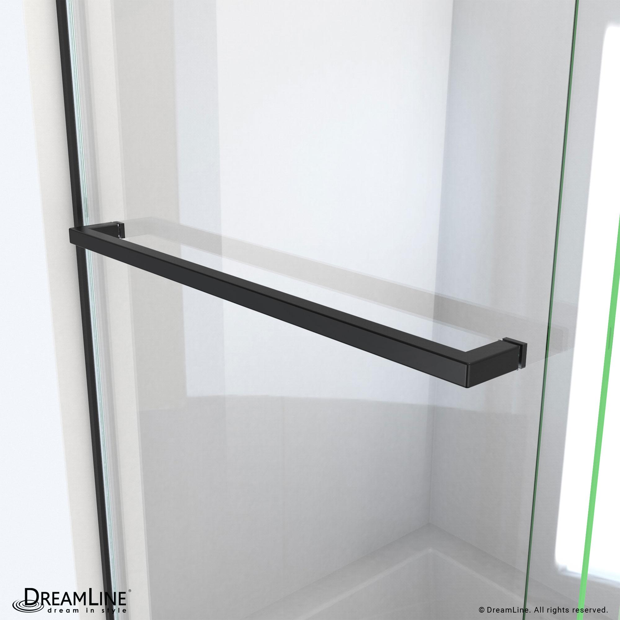 Essence 56" W x 60" H Reversible Frameless Tub Door with ClearMax™ Technology