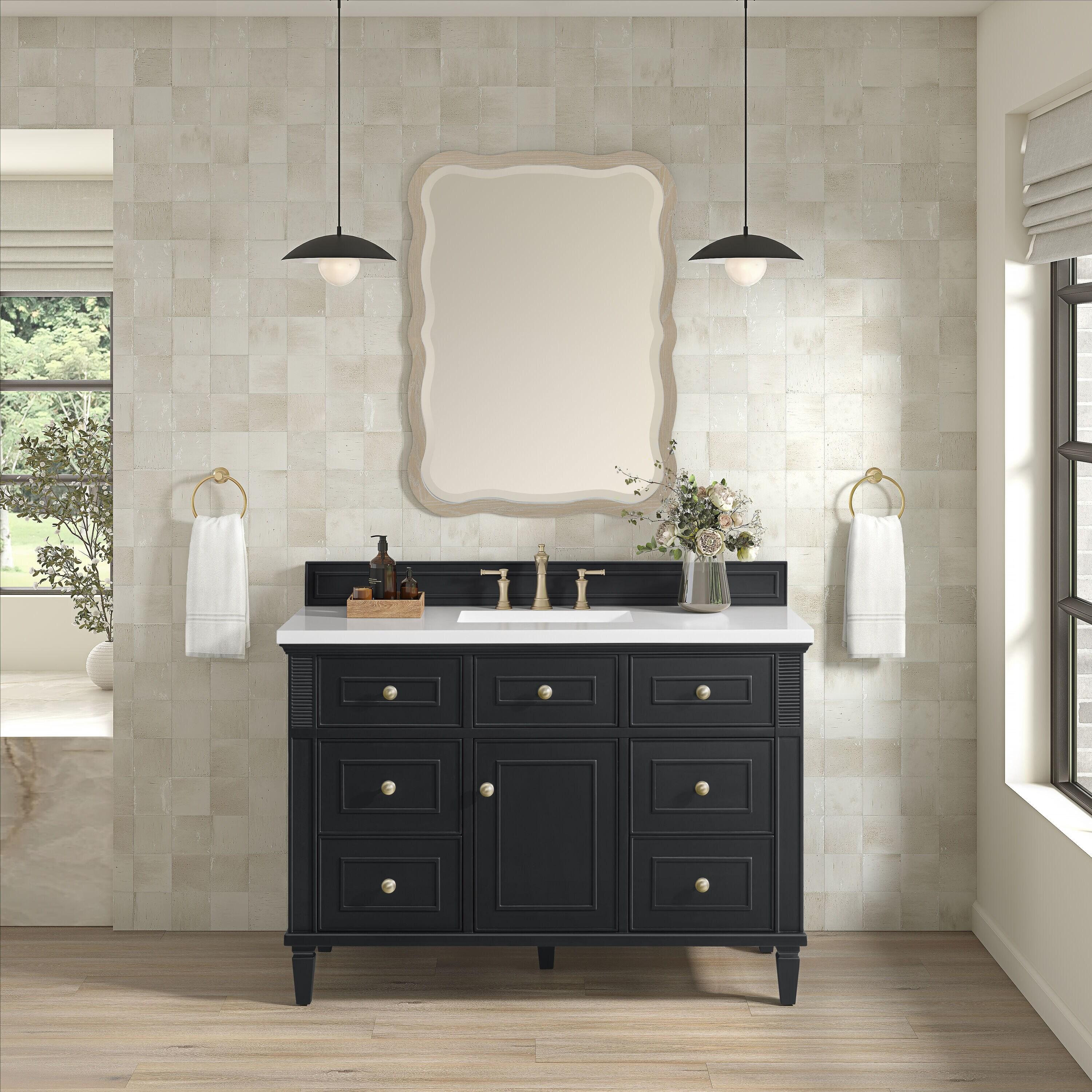 Glenbrooke Solid Wood Flat Wall Mirror