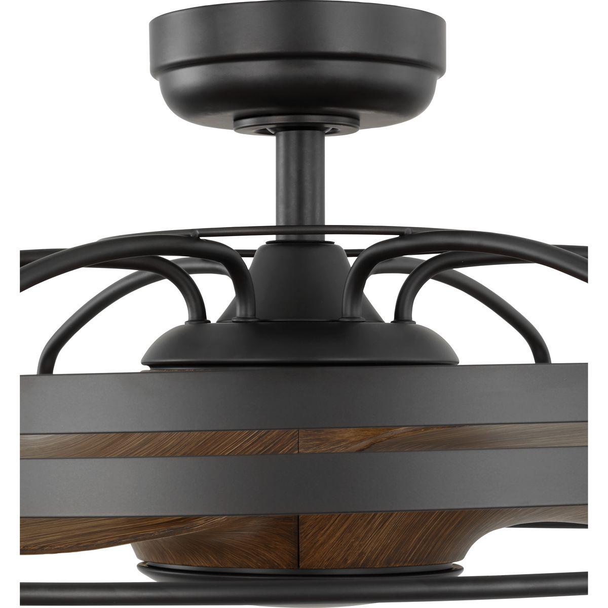 Bastrop Collection 26 in. Three-Blade GraphiteTransitional Ceiling Fan with 3 Speed Remote Control