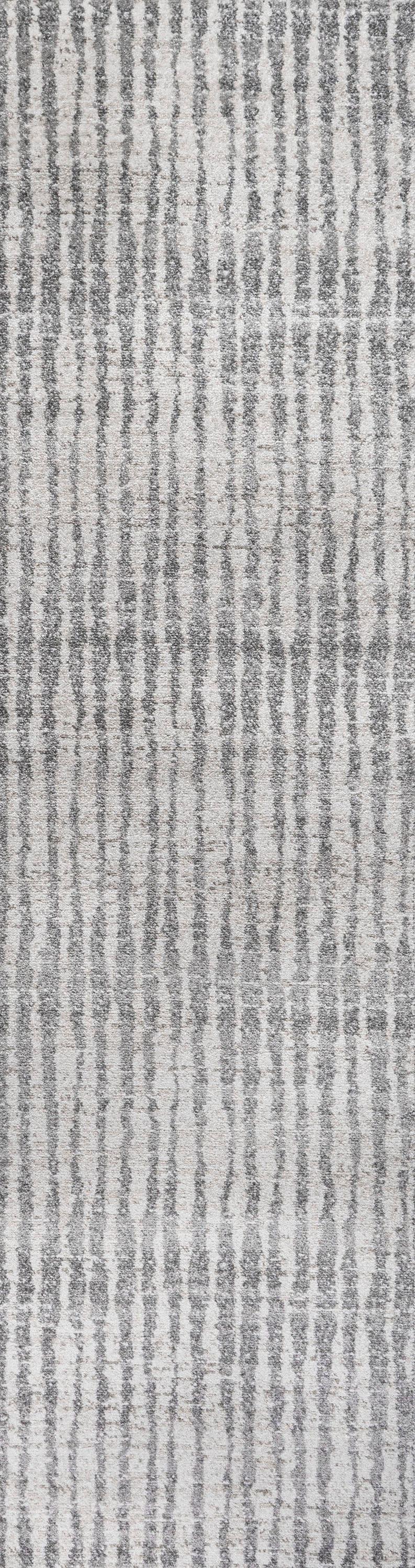2'x10' Skoura Modern Bold Stripe Runner Rug, Beige - JONATHAN Y