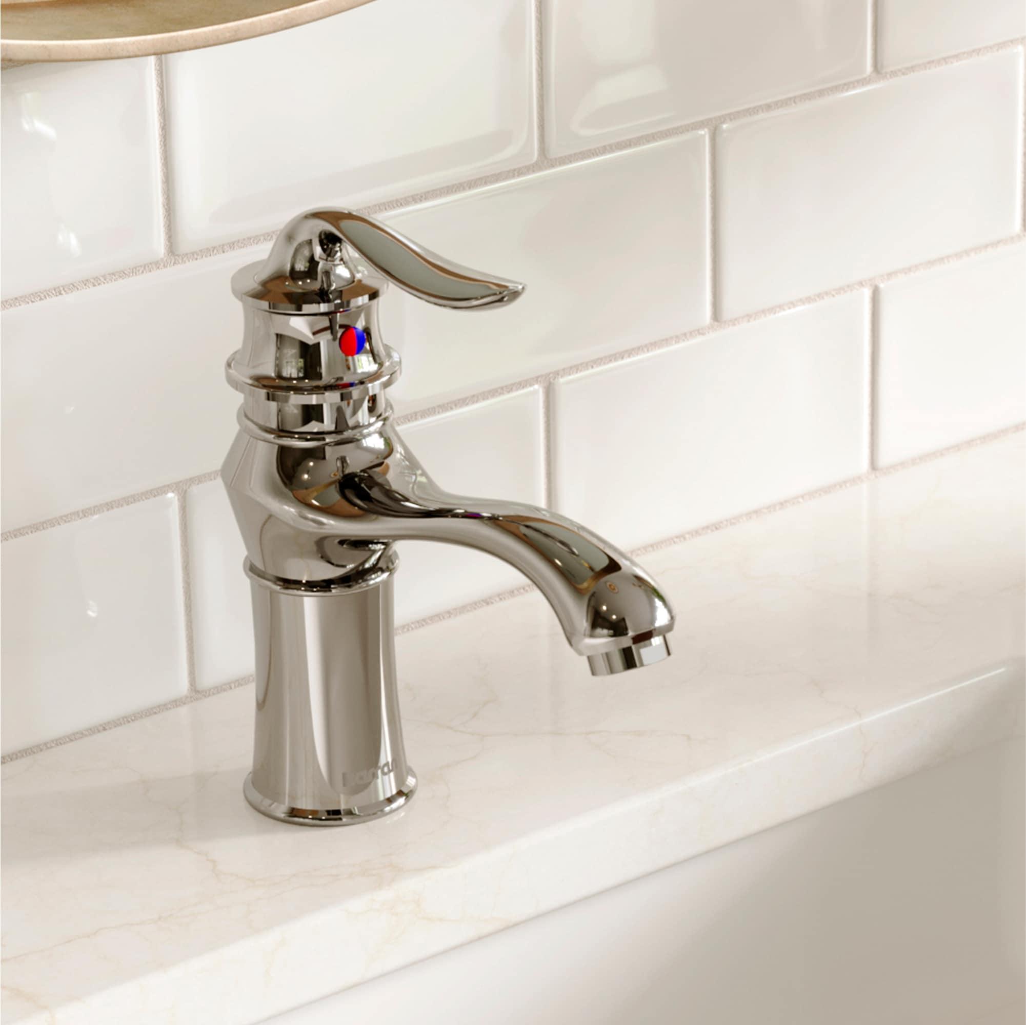 Karran Dartford Single Handle Single Hole Basin Bathroom Faucet With Matching Pop-up Drain