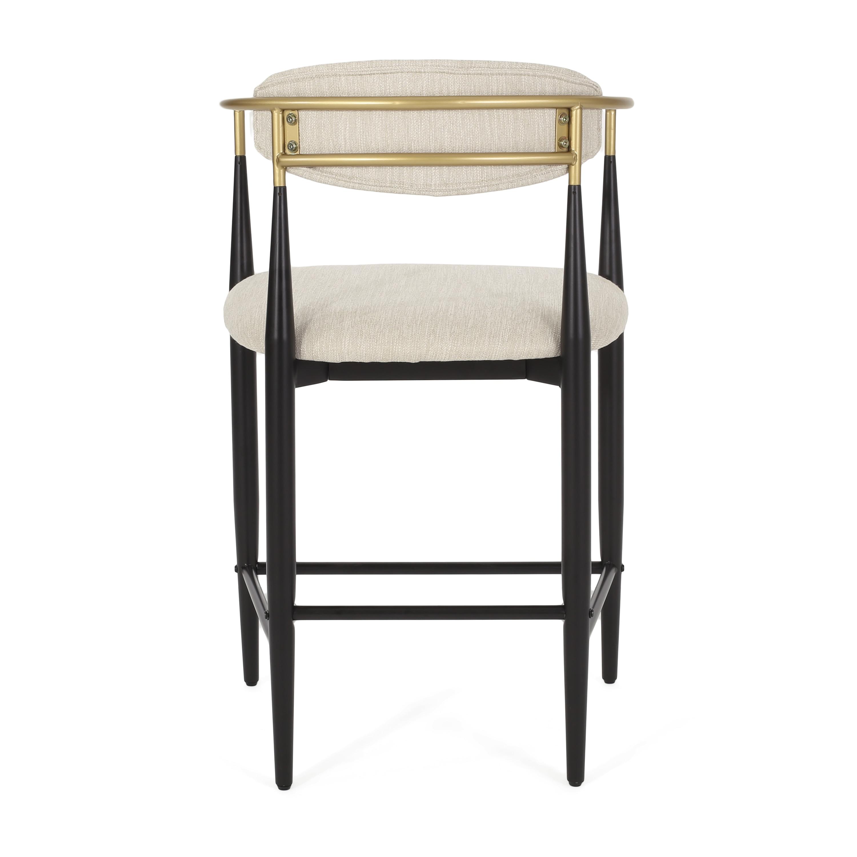 Willa Arlo™ Interiors Maconay Upholstered Counter Stool with Metal Frame (Set of 2)