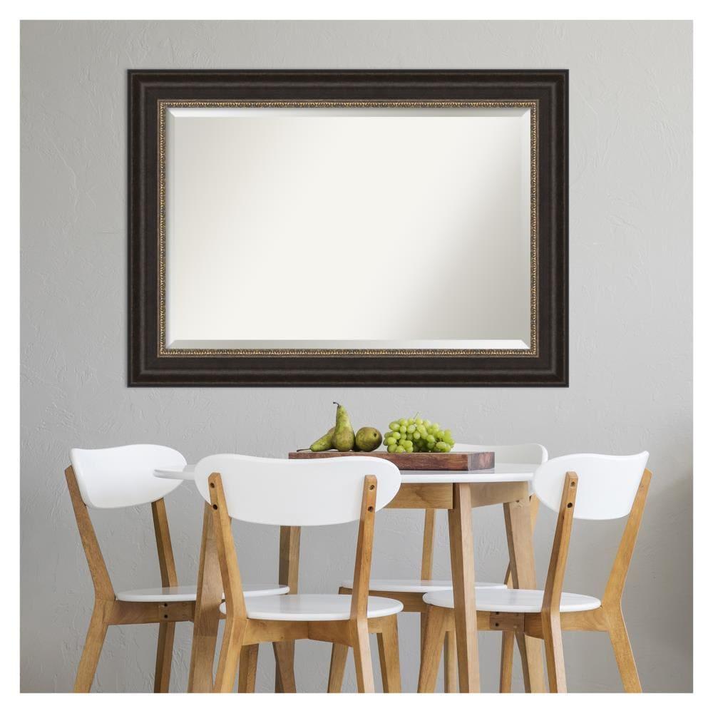 Amanti Art Paragon 43-Inches x 31-Inches Framed Rectangle Bathroom Vanity Mirror ( Bronze,Brown,Champagne )