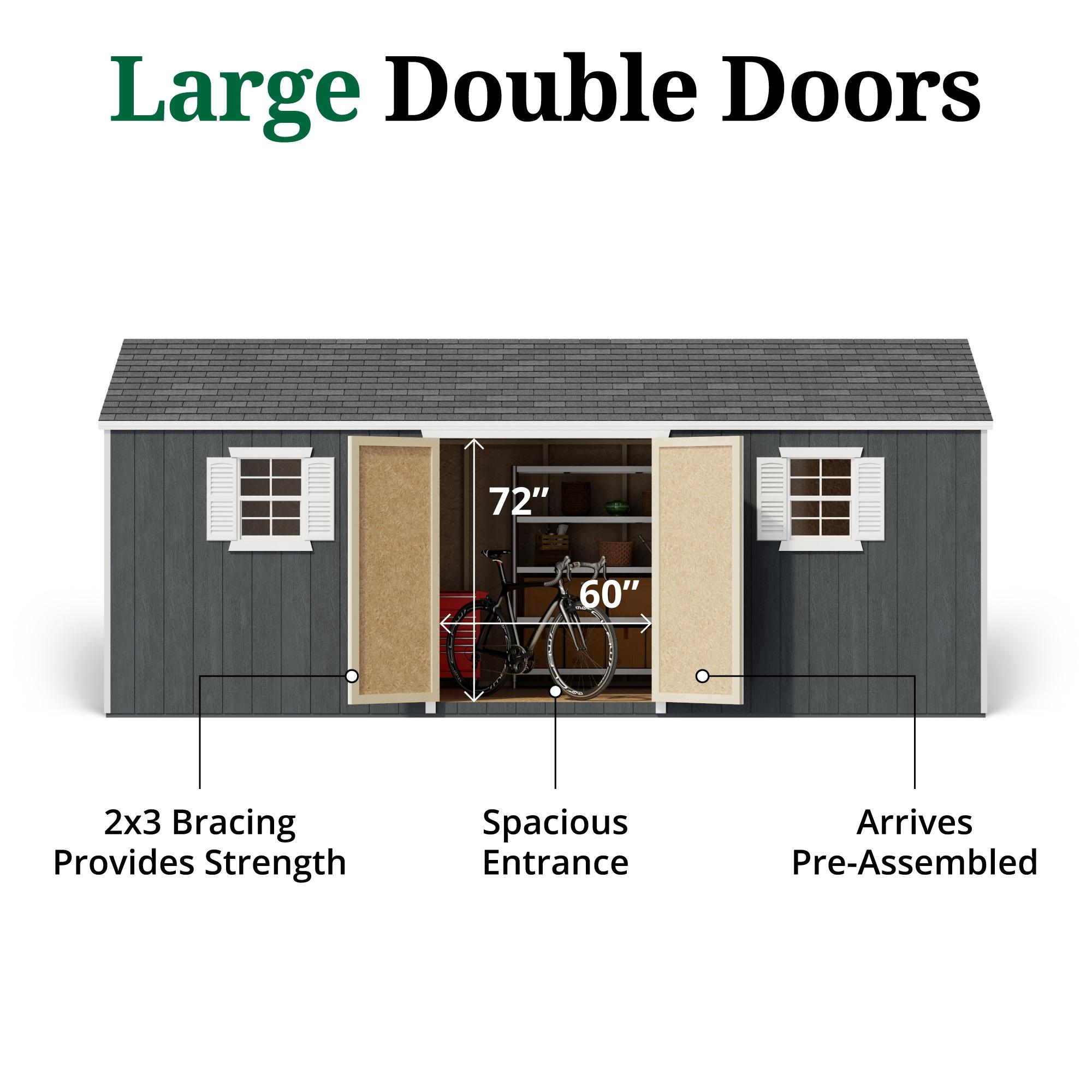 Value Workshop Outdoor Wood Storage Shed