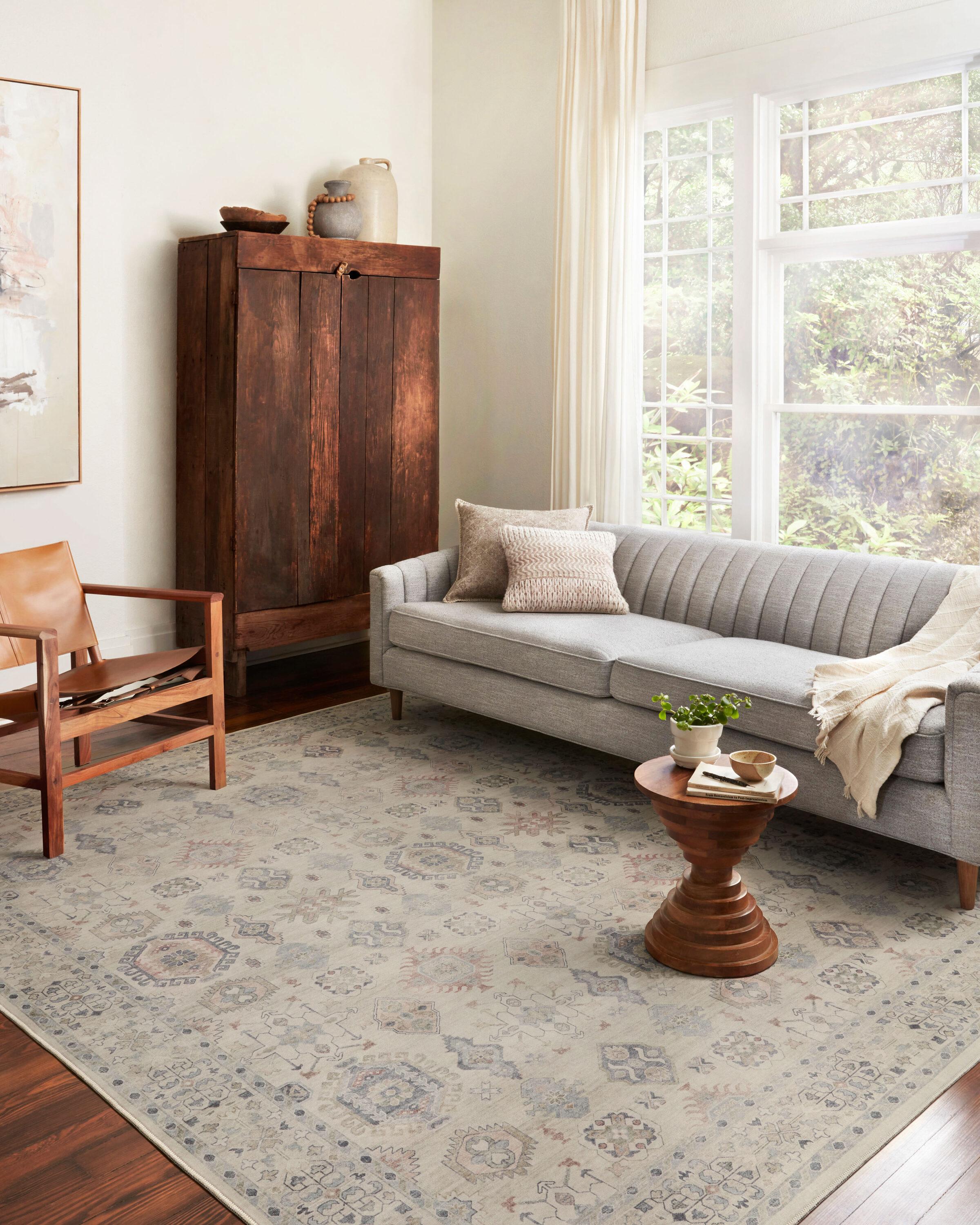 Loloi II Hathaway Printed Oriental Beige / Multi Area Rug