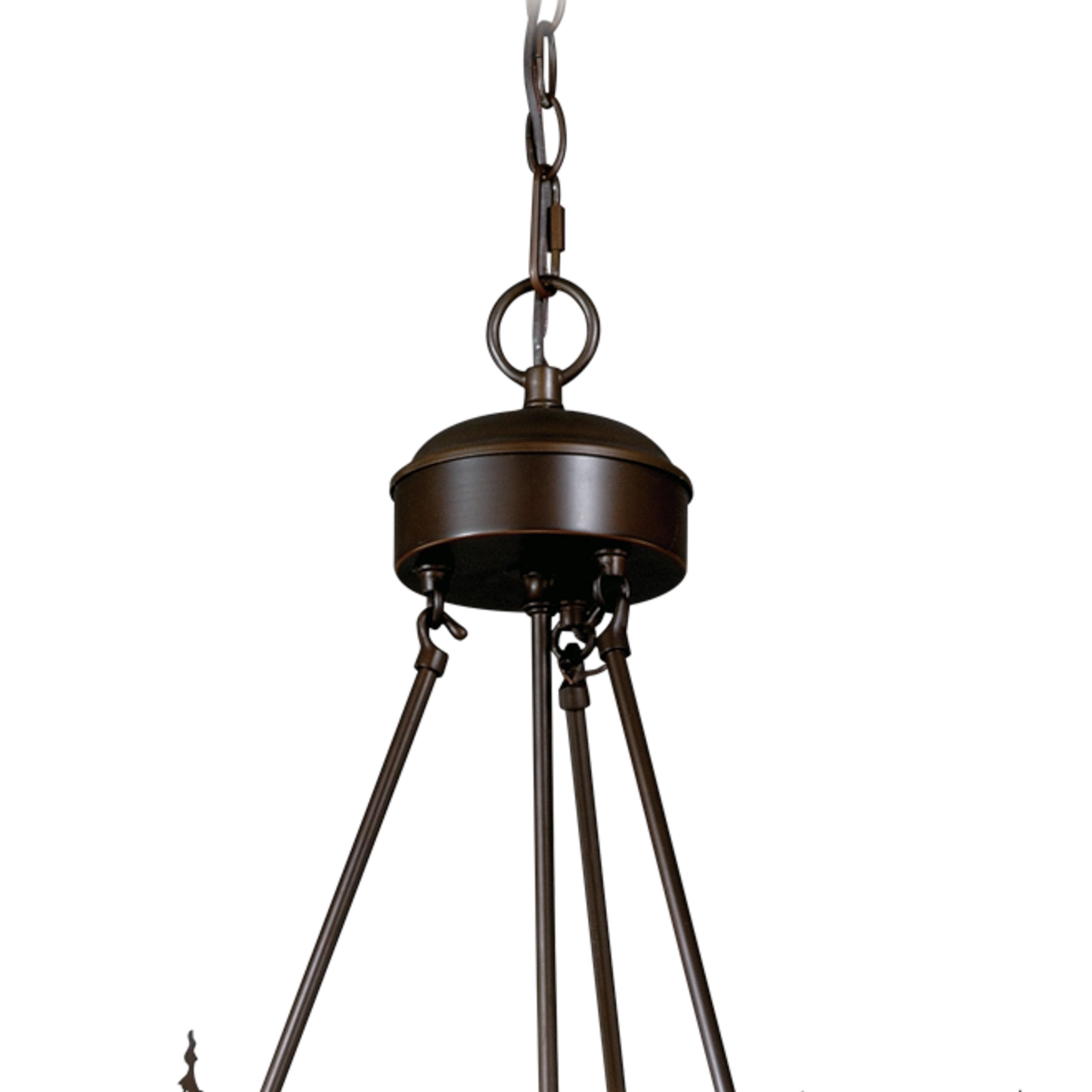 Vaxcel Bryce 9 - Light Chandelier in  Burnished Bronze