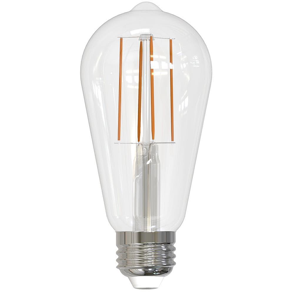 7 Watt (60 Watt Equivalent), ST18 LED, Dimmable Light Bulb, Cool White E26/Medium (Standard) Base. (Set of 8))