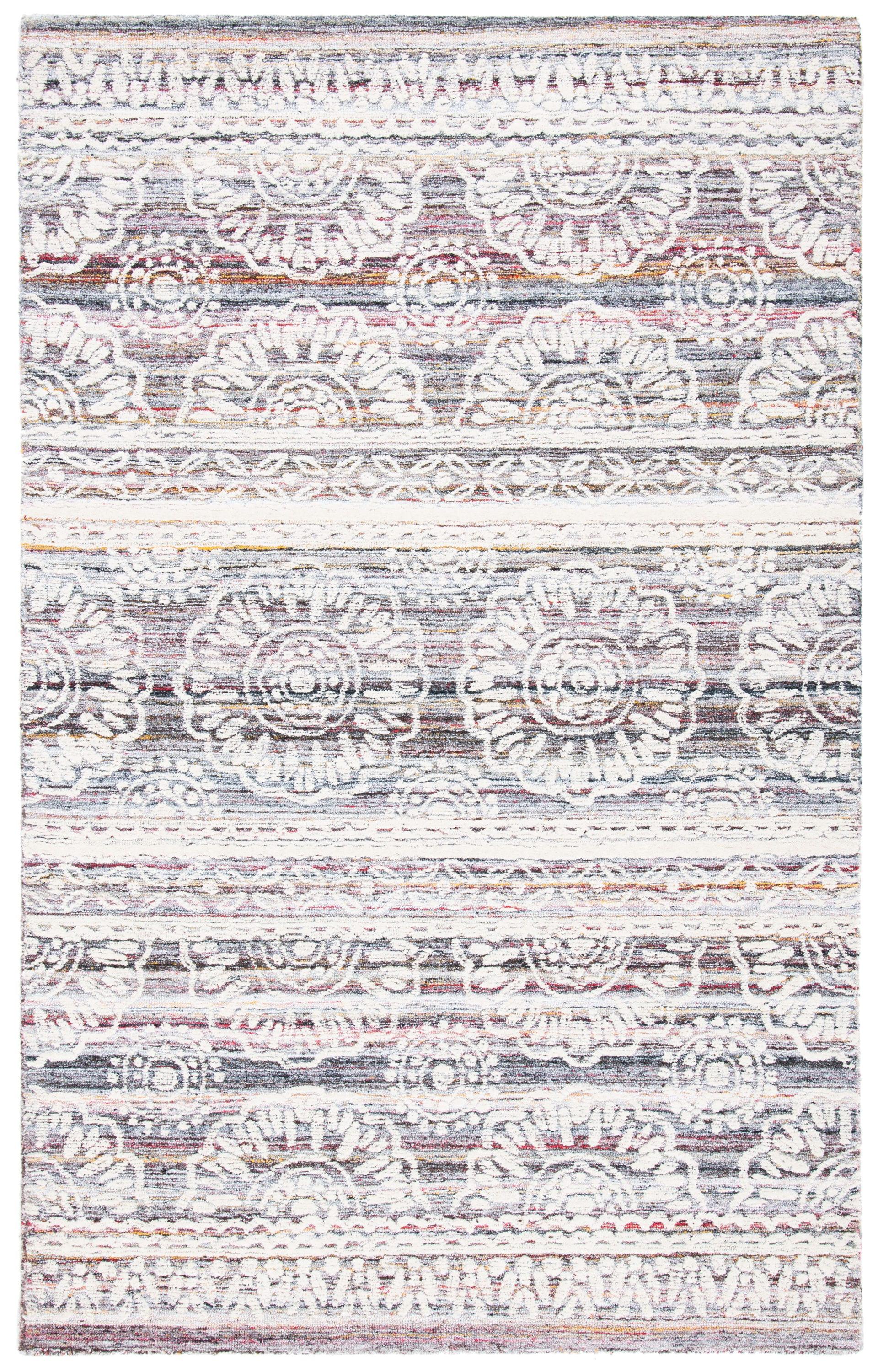 Metro MET910 Hand Tufted Area Rug - Red/Ivory - 5'x8' - Safavieh.