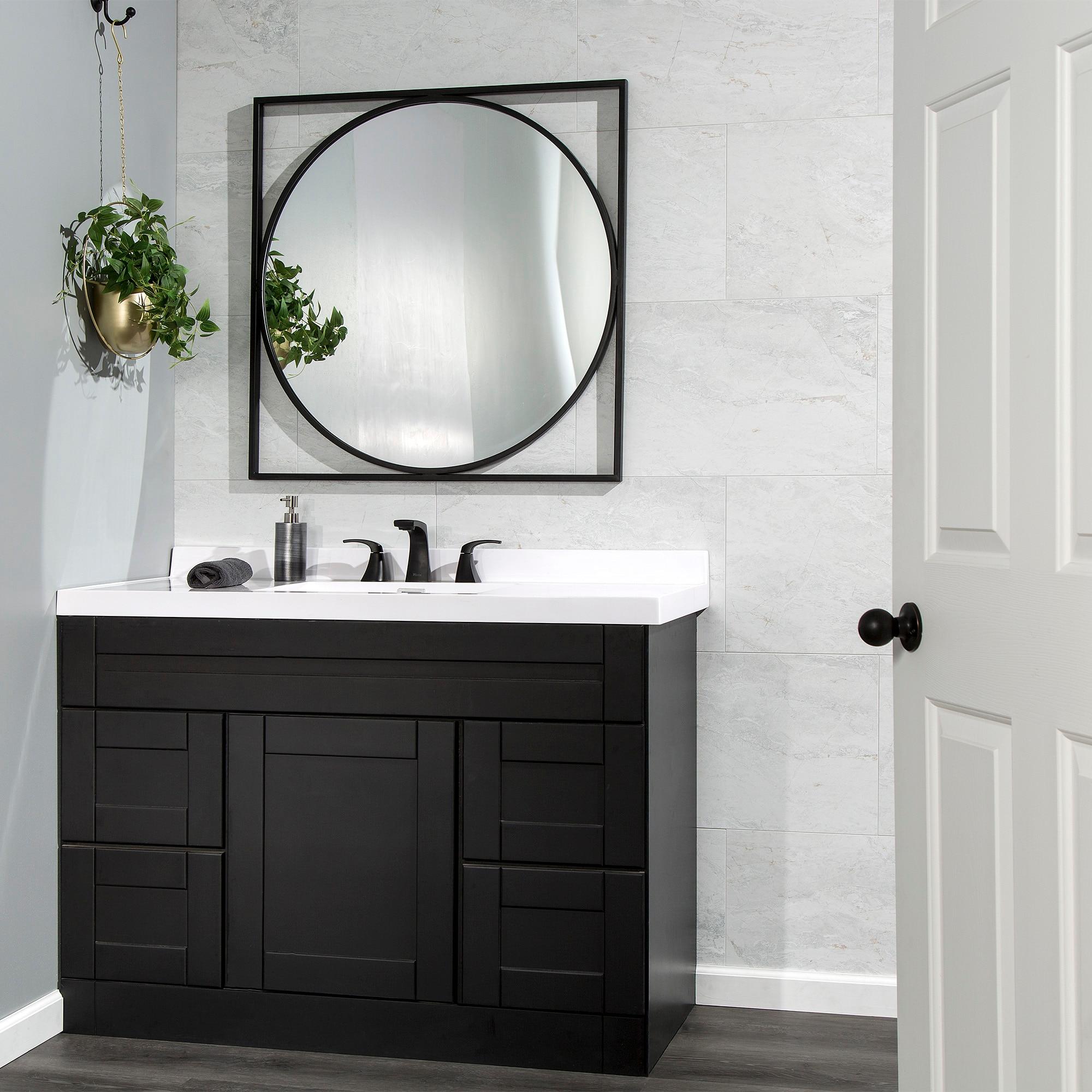 Palisade 25.6 in. x 14.8 in. Interlocking Vinyl Waterproof Wall Tiles