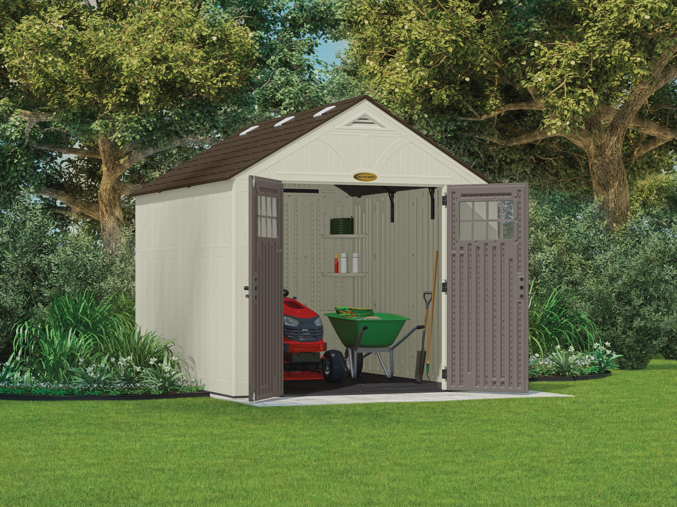 Suncast Suncast Outdoor Vanilla Resin Storage Shed