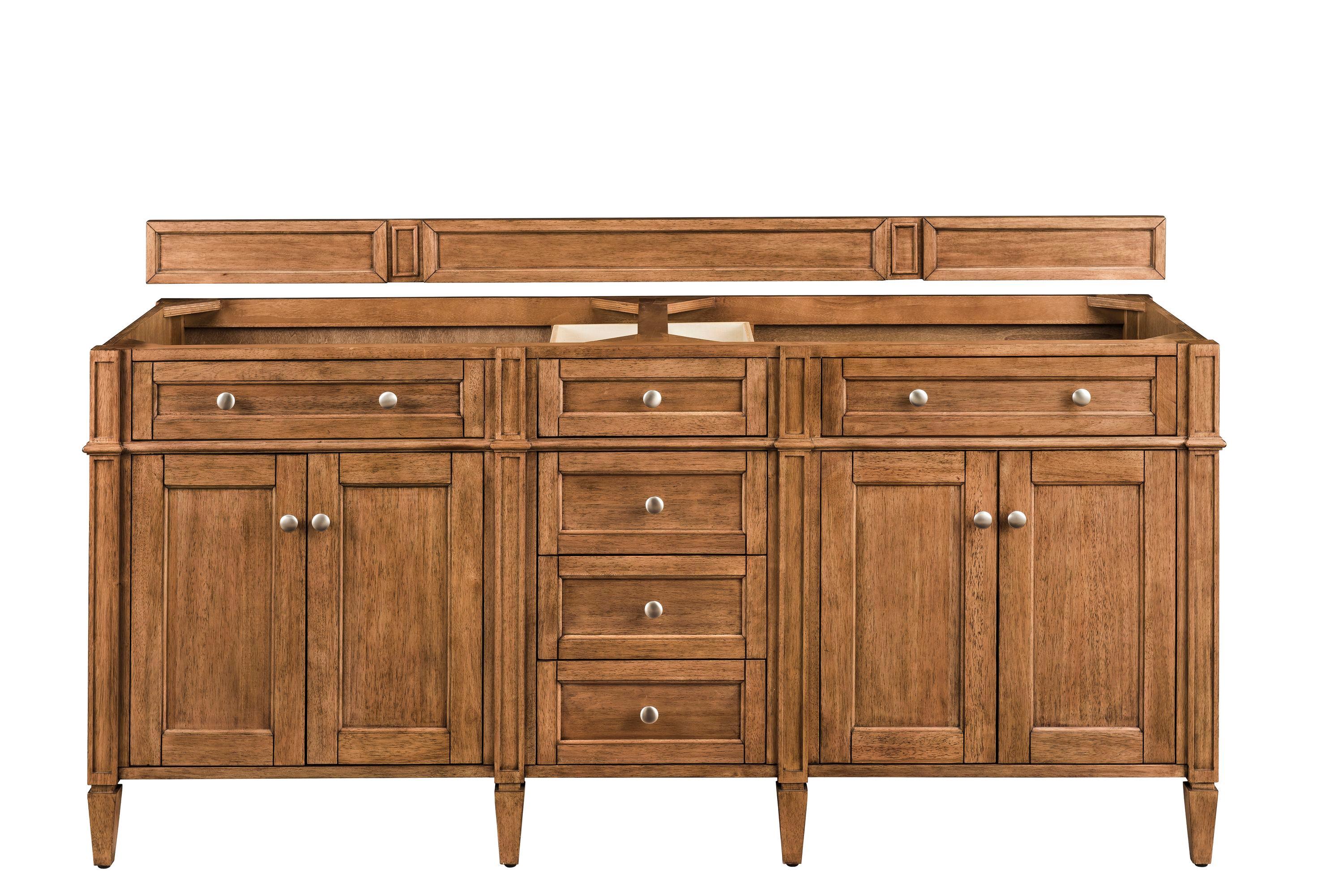 James Martin Vanities 650-V72 Brittany 72" Double Basin Poplar Wood Vanity Cabinet Only -