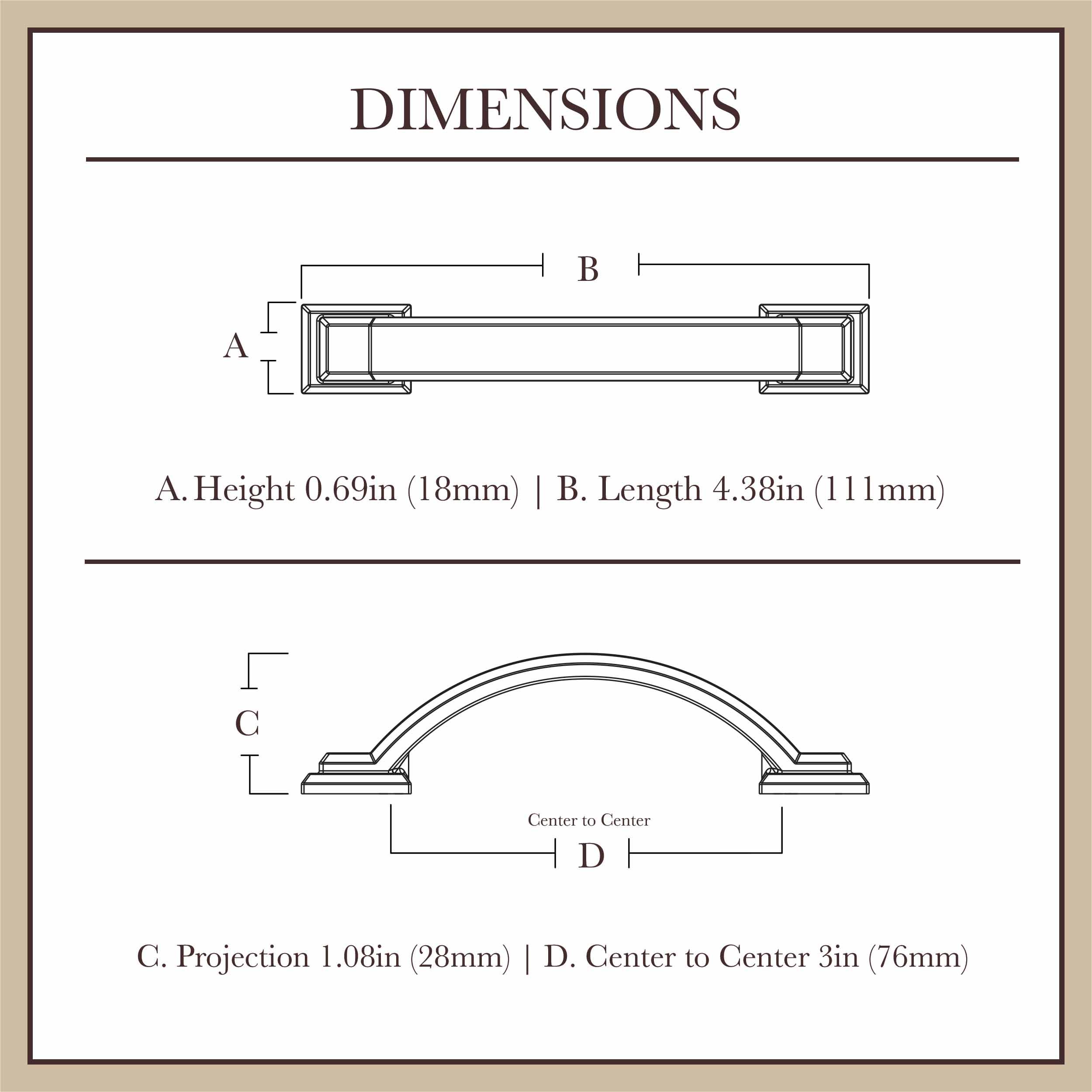 Candler 3" Arch Pull