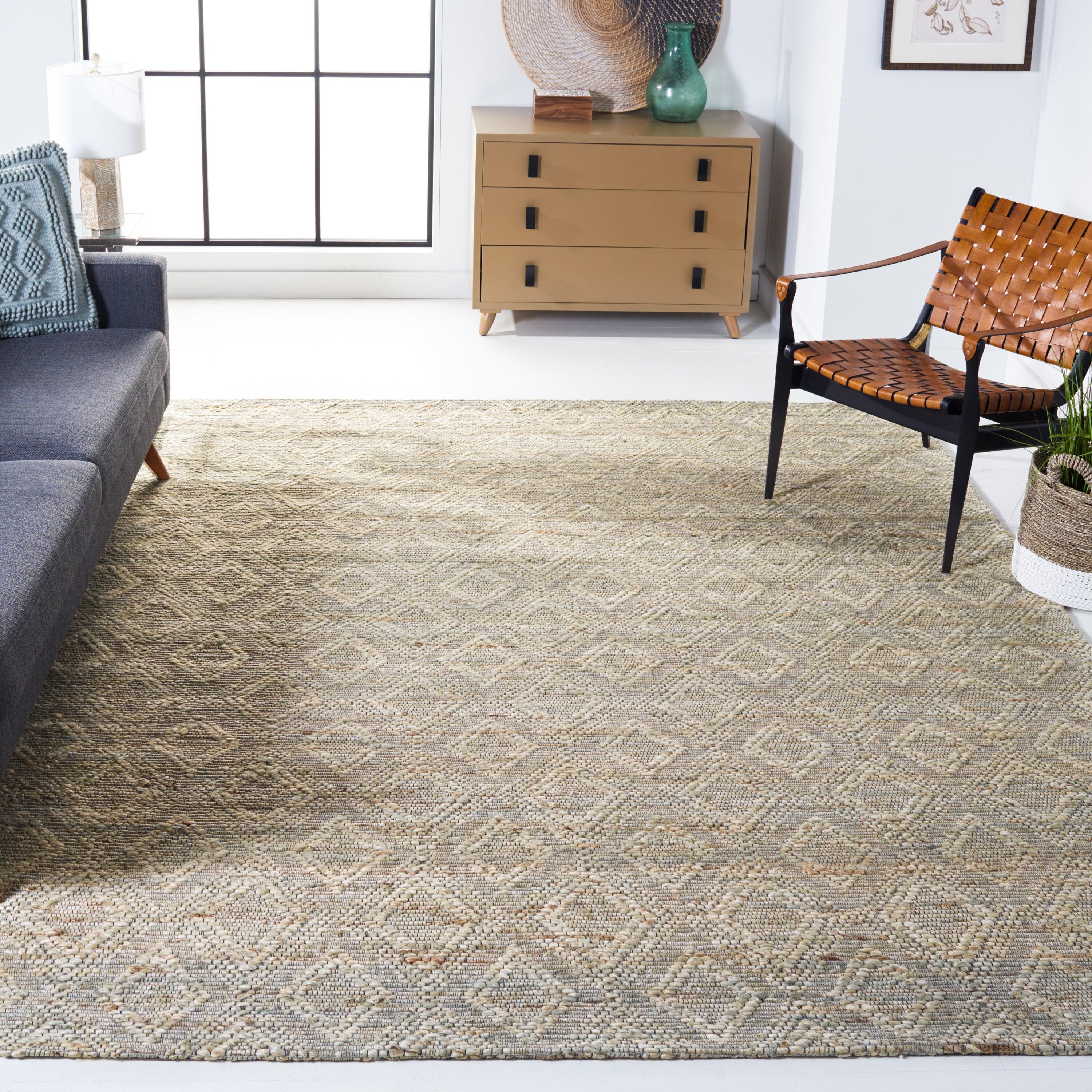 Marbella MRB307 Hand Woven Area Rug - Grey/Sage - 5'x8' - Safavieh.