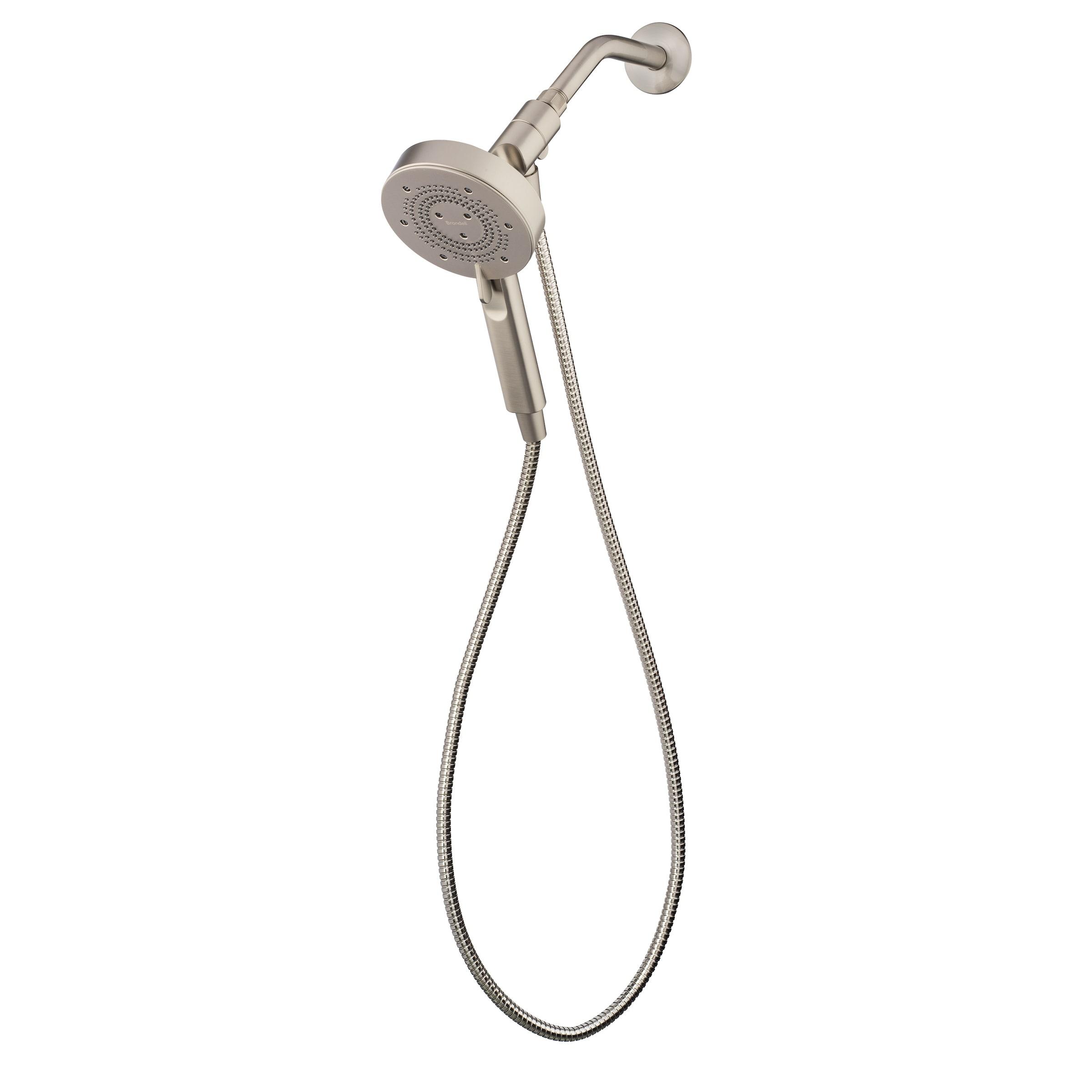 Brondell NE80-HSHNBB-BN Nebia Yuba 5-Setting Handshower with HaloNetic Docking System 1.5 gpm