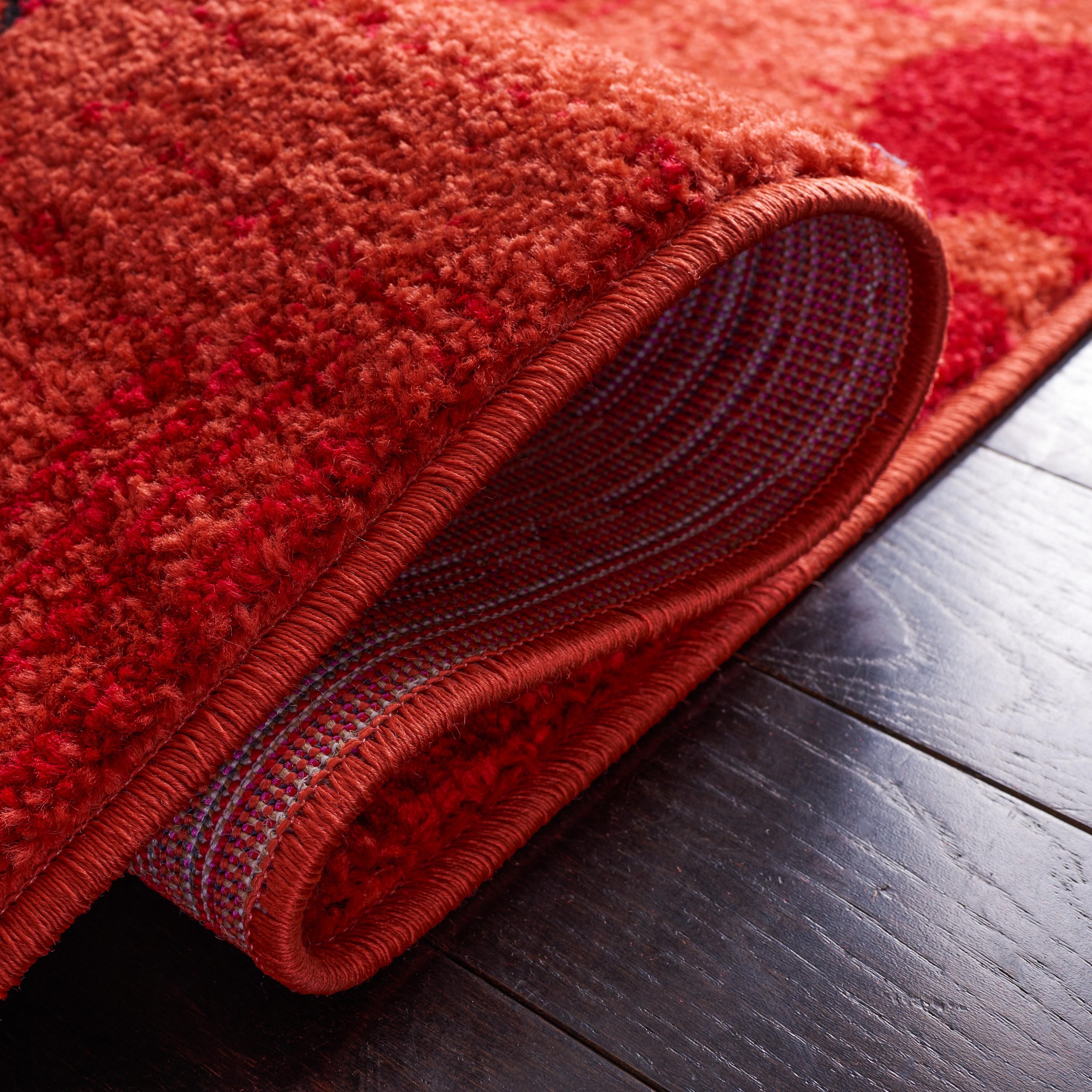 SAFAVIEH Adirondack Hortense Floral Area Rug, Red/Black, 4'5" x 6'5"