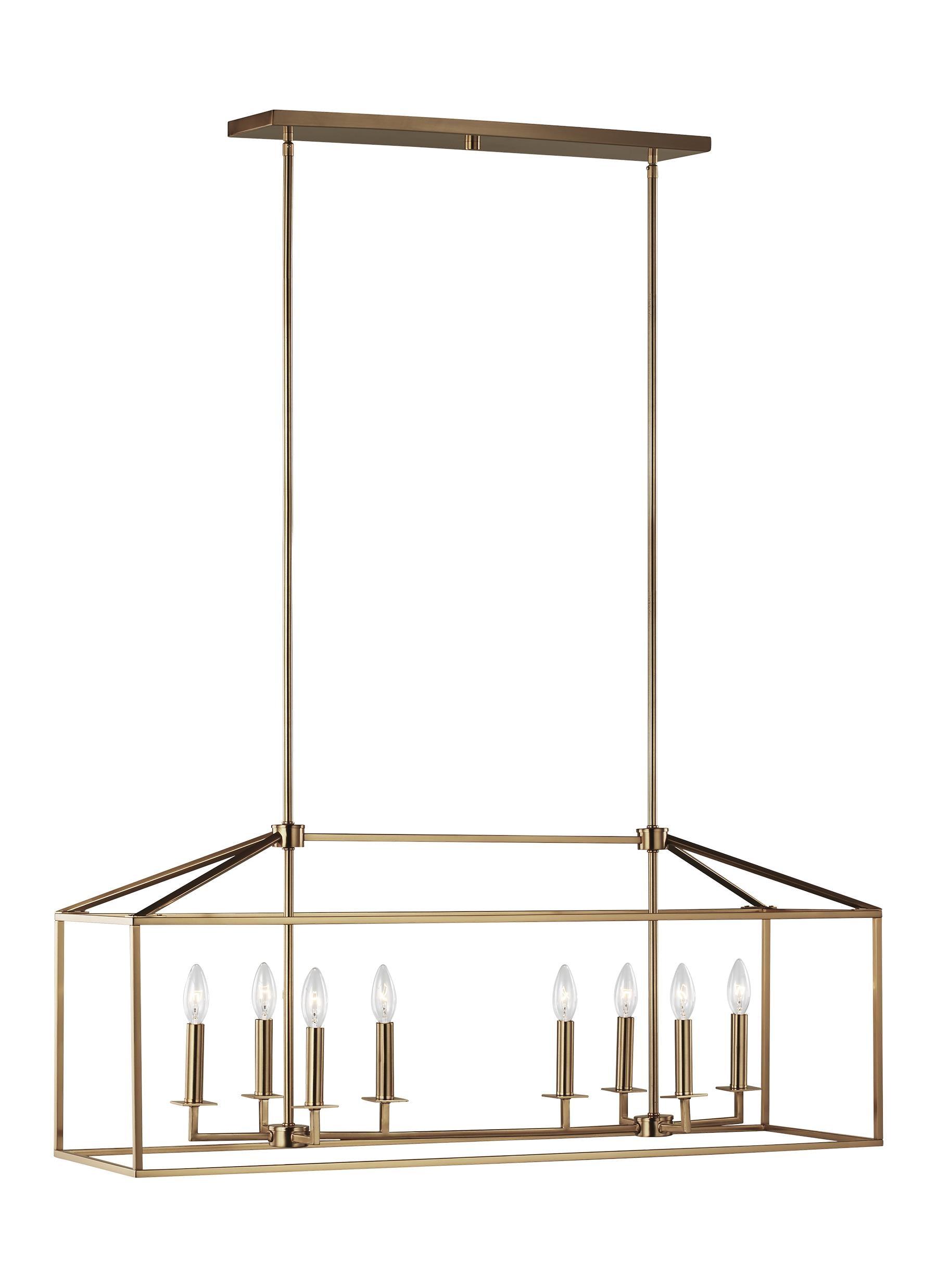Lucius Linear Chandelier - Brass / 40"L