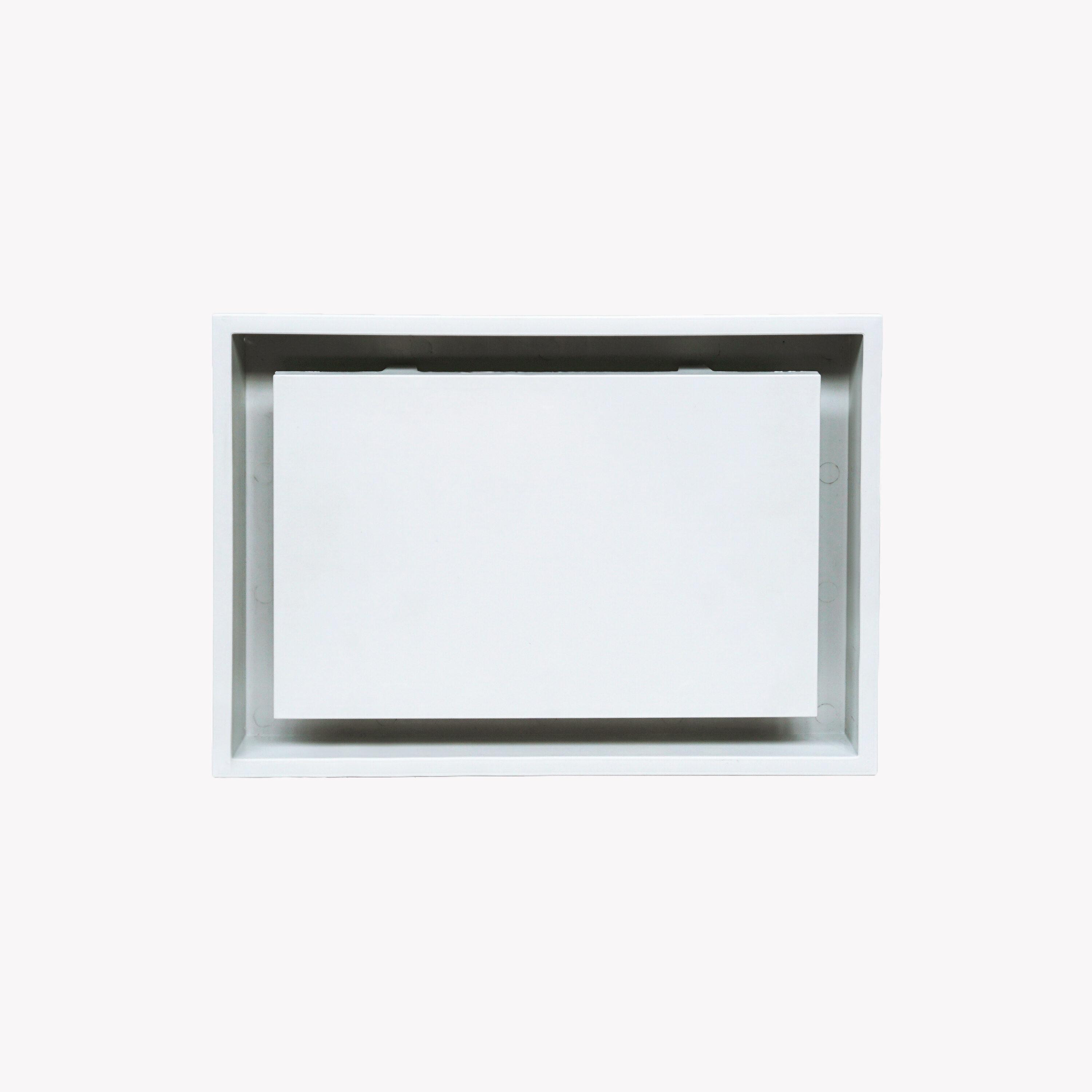 Aria Vent Drywall Lite Frame Collection Air Return, Satin White (10" x 14")