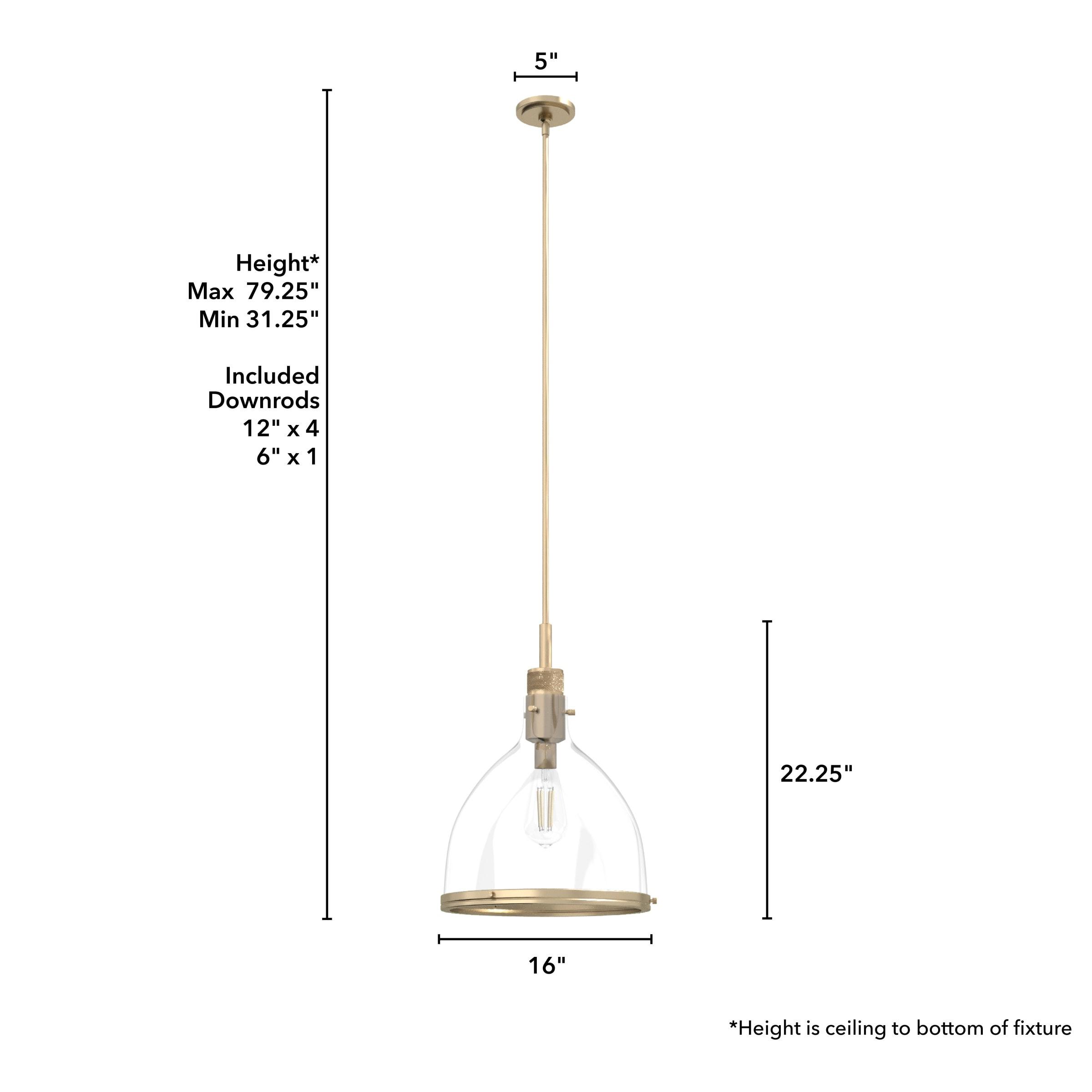 Van Nuys 1 Light Bell Pendant