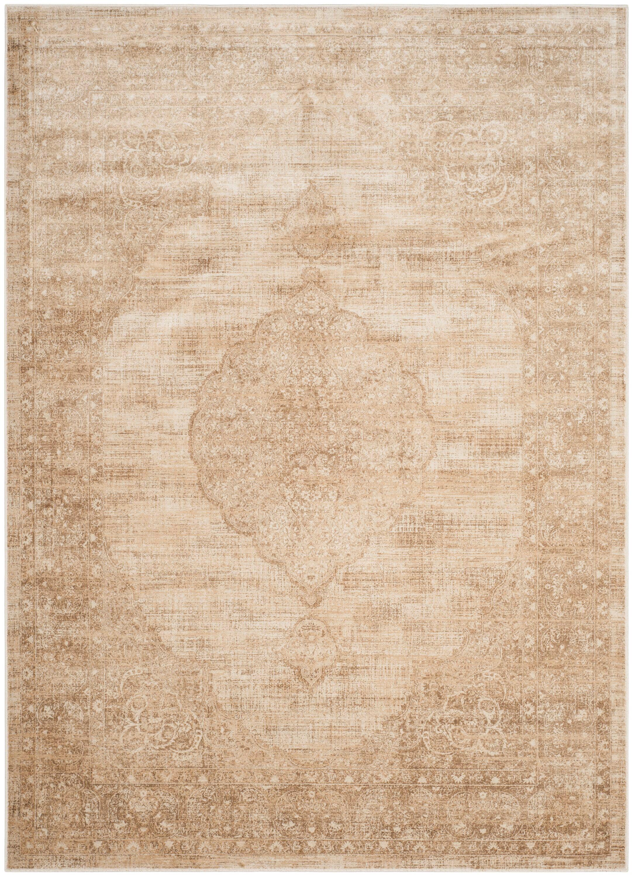 Vintage VTG138 Power Loomed Area Rug - Creme - 6'7"x9'2" - Safavieh.