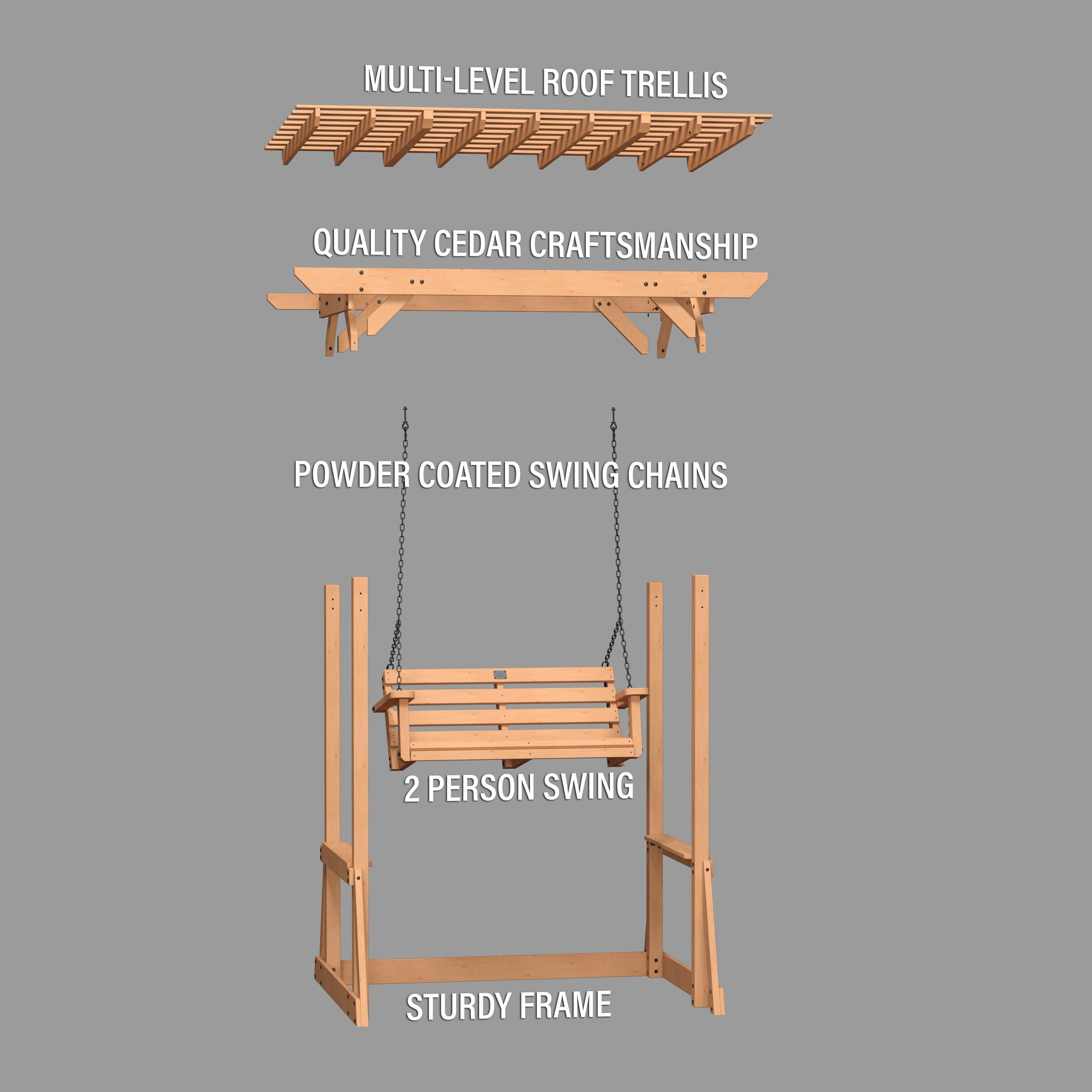 Backyard Discovery Pergola Swing Callahan