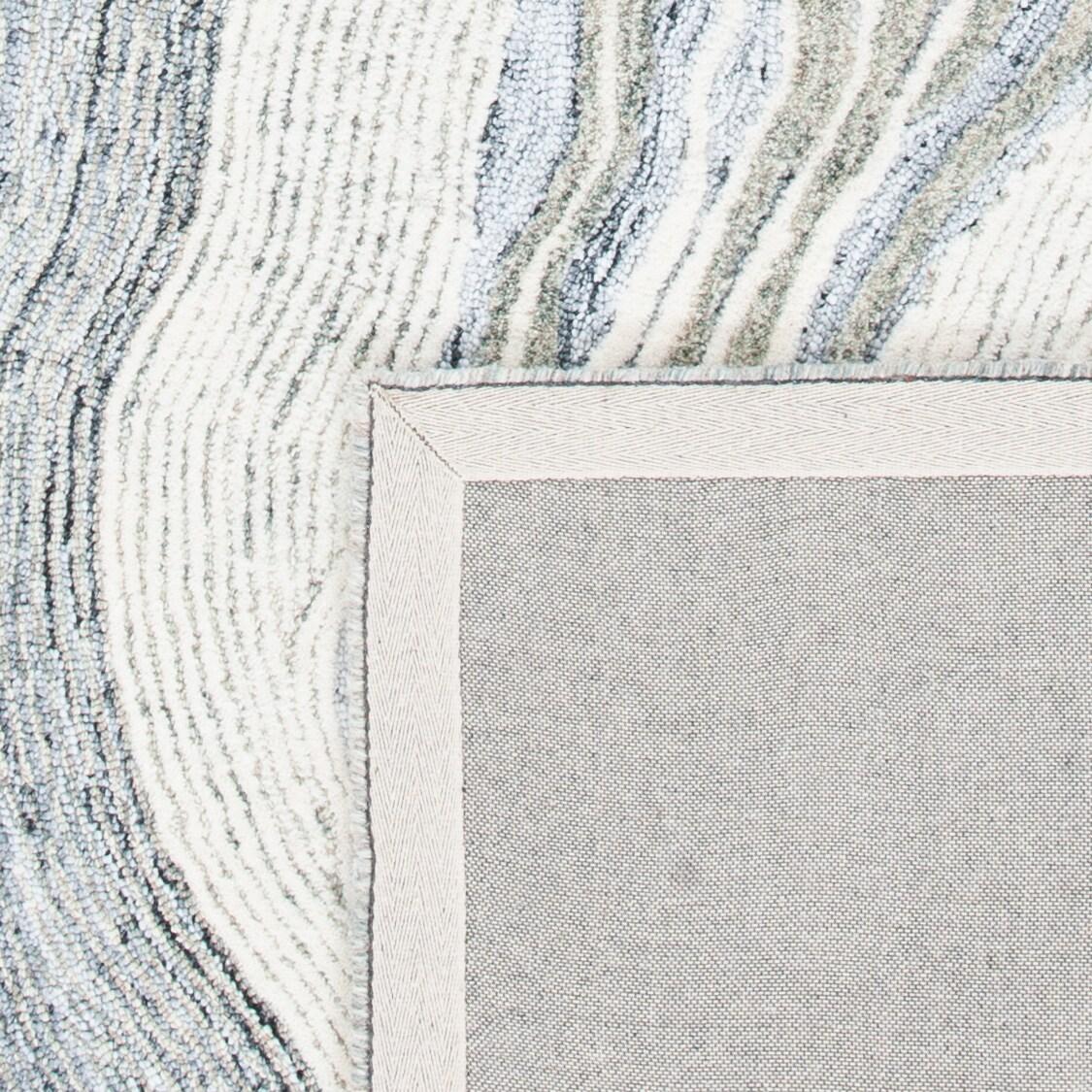 Fifth Avenue FTV121 Hand Tufted Indoor Area Rug - Grey/Ivory - 6'x9' - Safavieh