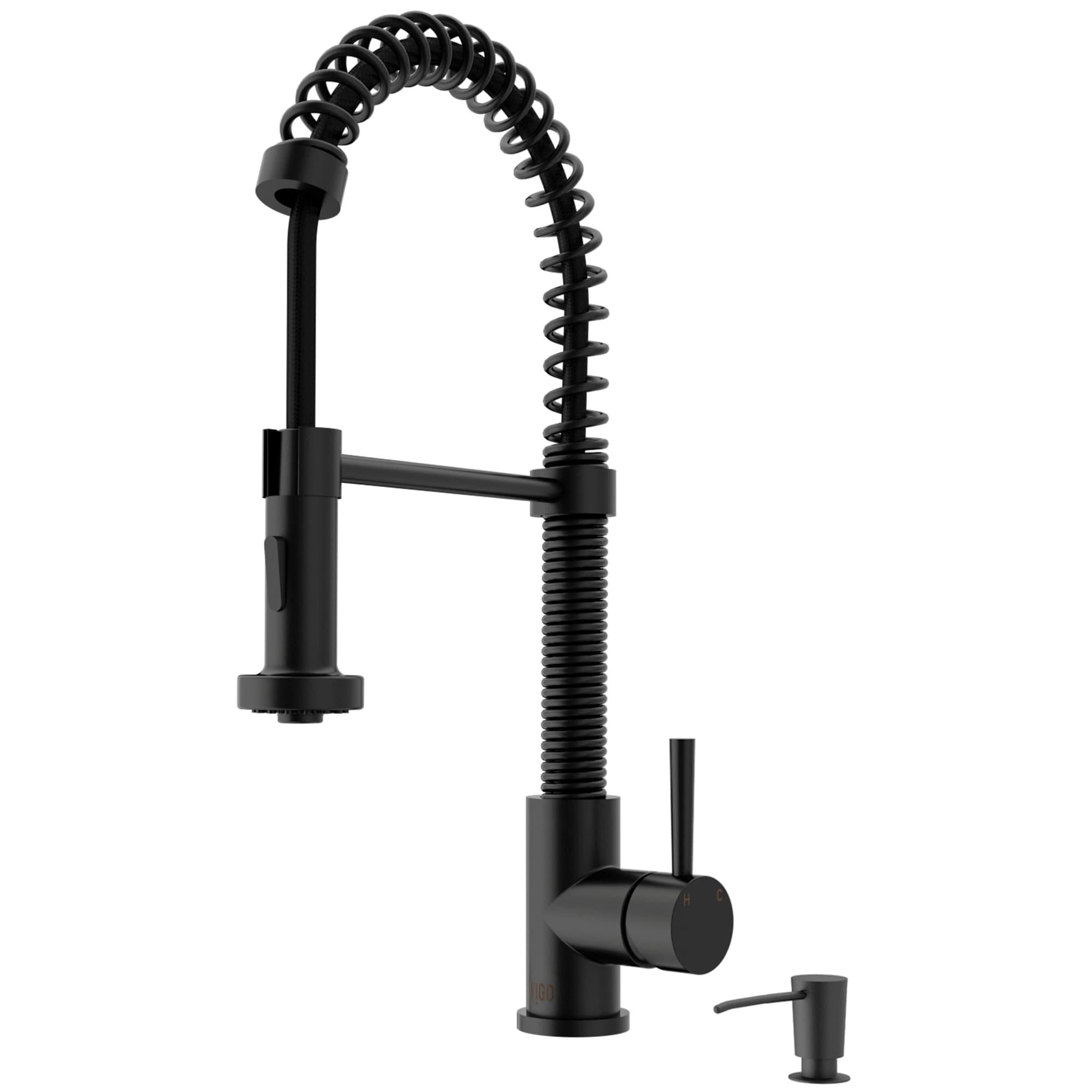 Edison 19" H 1-handle Pull-Down 2-Function Sprayer Kitchen Faucet