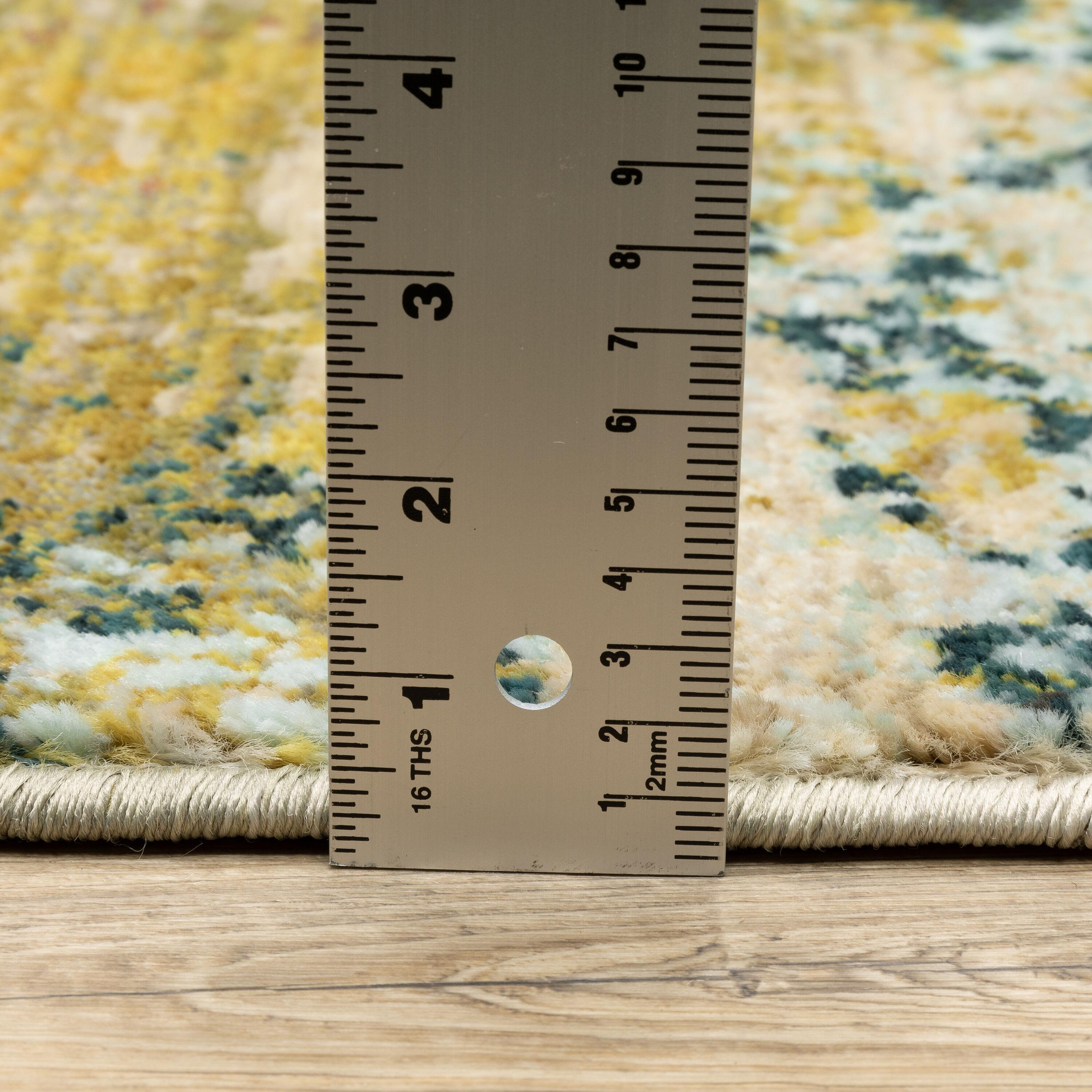 Moretti Birani Area Rug 6365A Blue Rusted Worn 7' 10" x 10' 10" Rectangle
