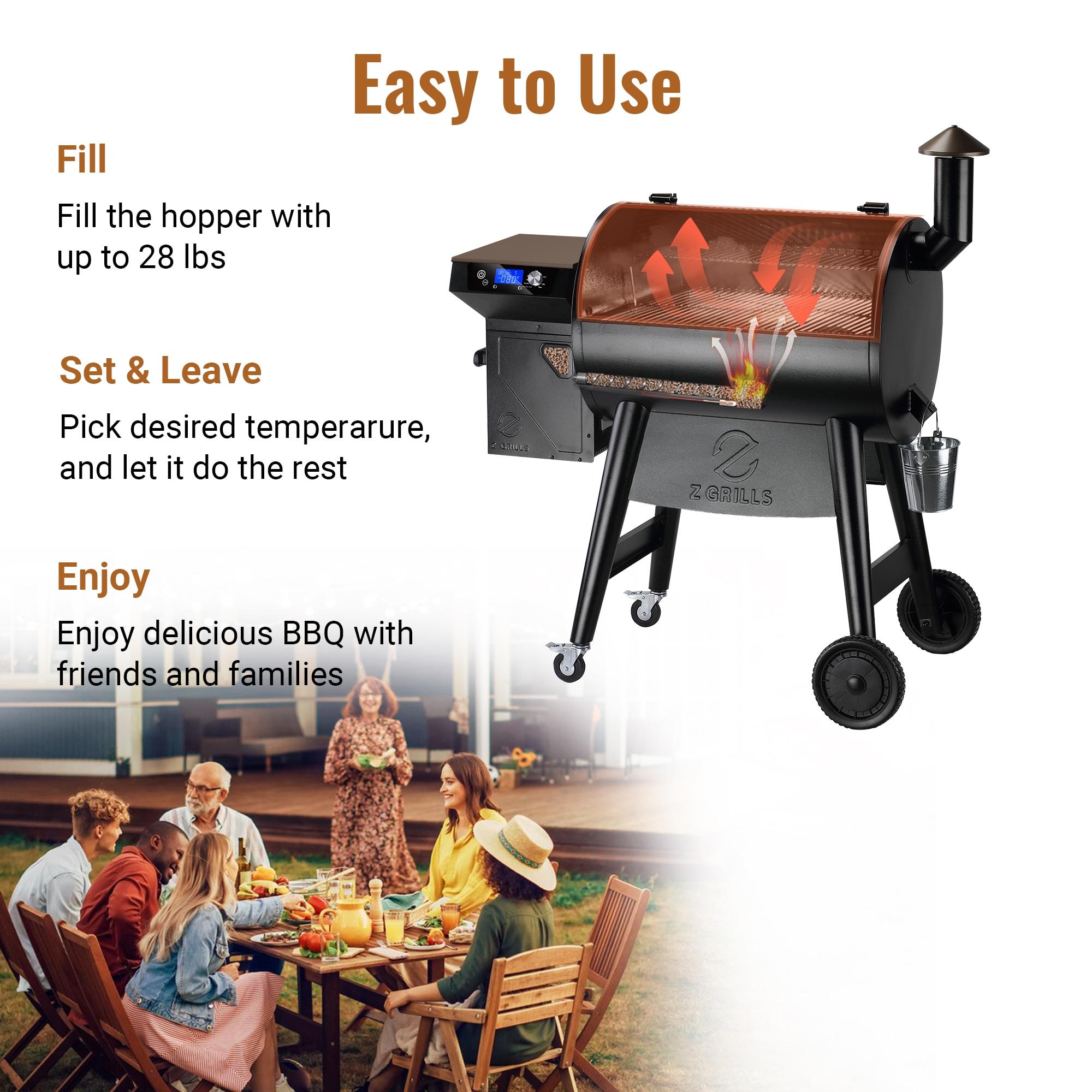 Z GRILLS 697 sq.in Pellet Grill with Temps Controller 2.1 and Latest Functions