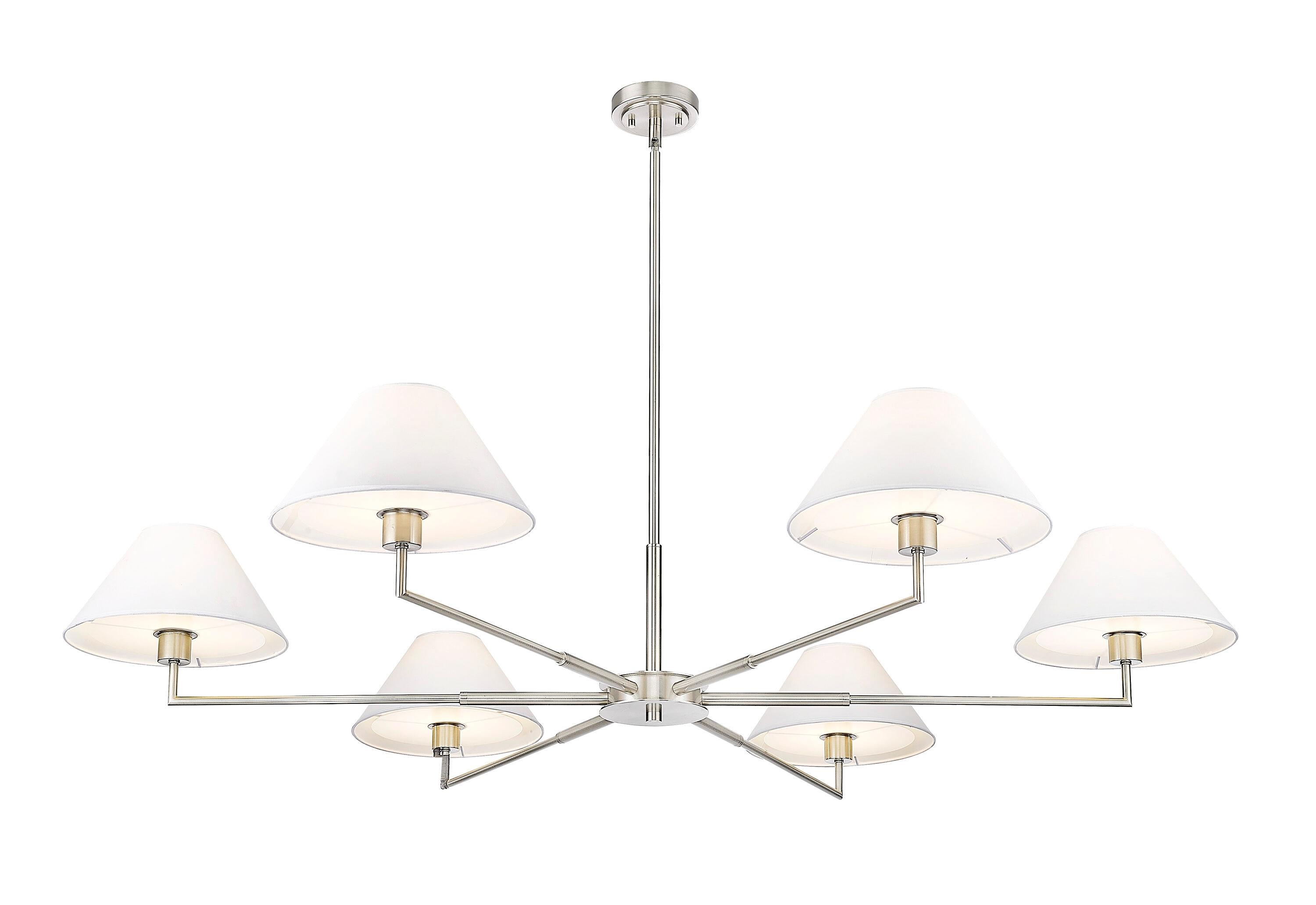 Z-Lite Leila 6 - Light Chandelier in  Brushed Nickel