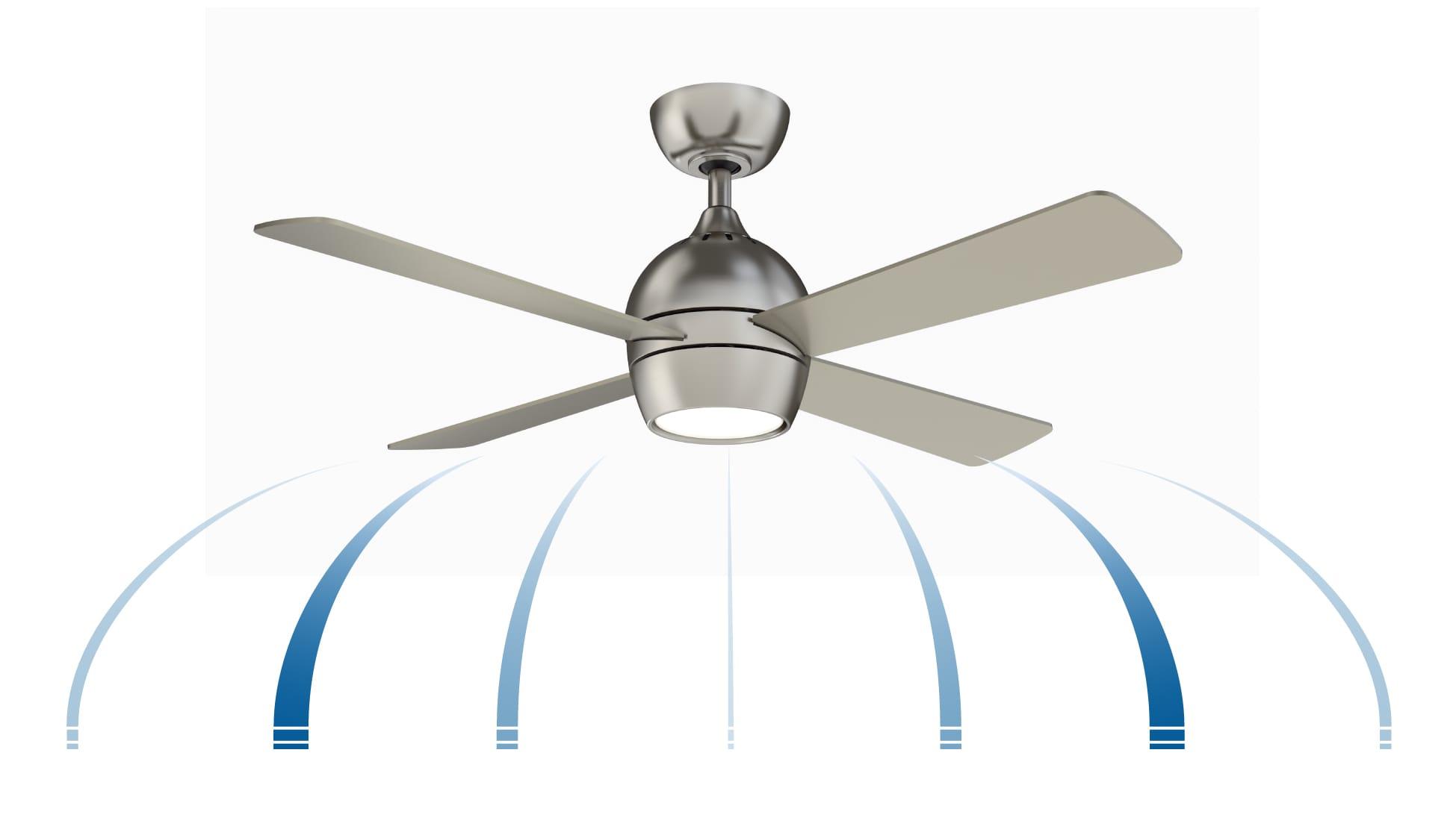 Kwad 44" 4 - Blade LED Ceiling Fan