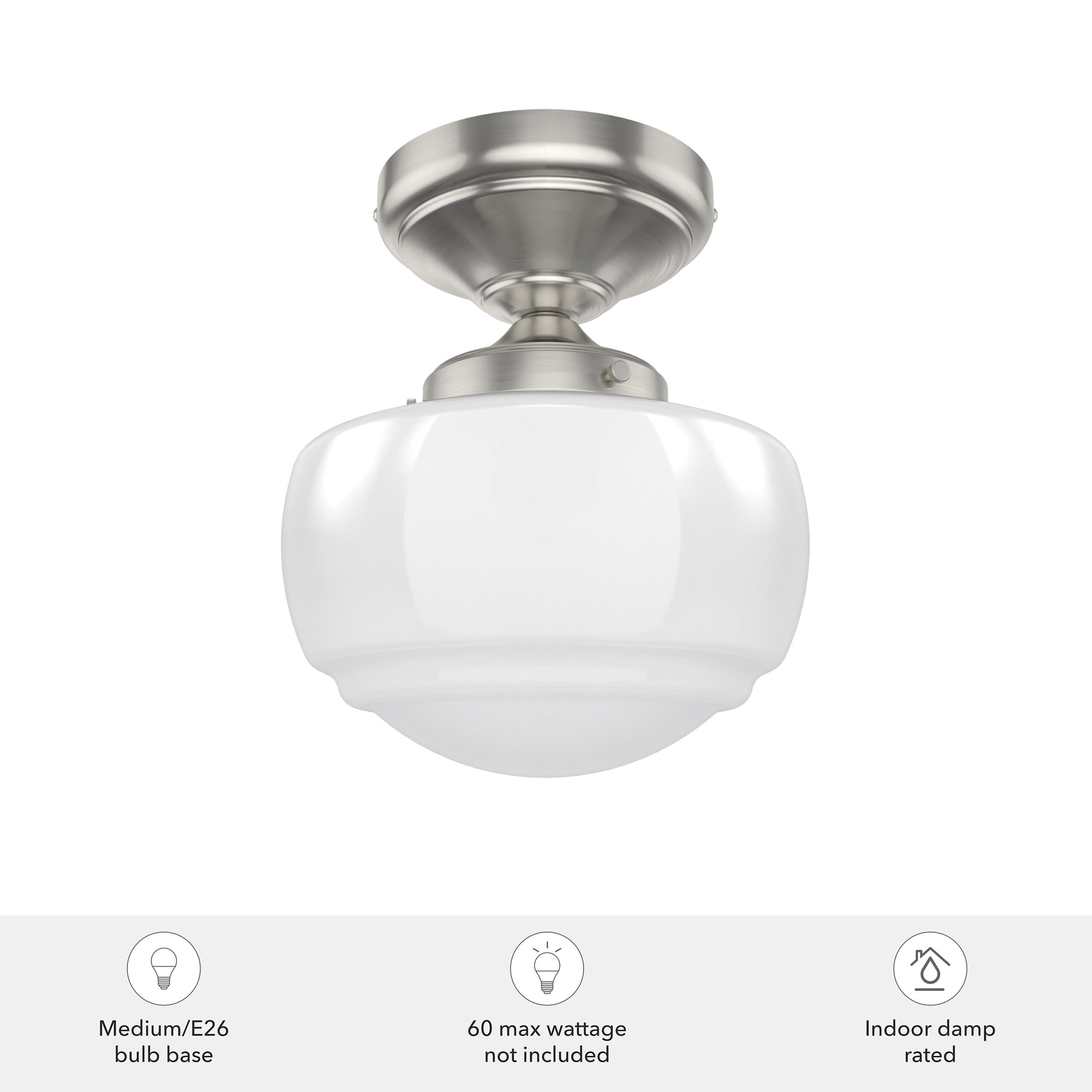 Hunter Fan Hunter Saddle Creek 1 Light Mini Flush Mount Ceiling Light Fixture
