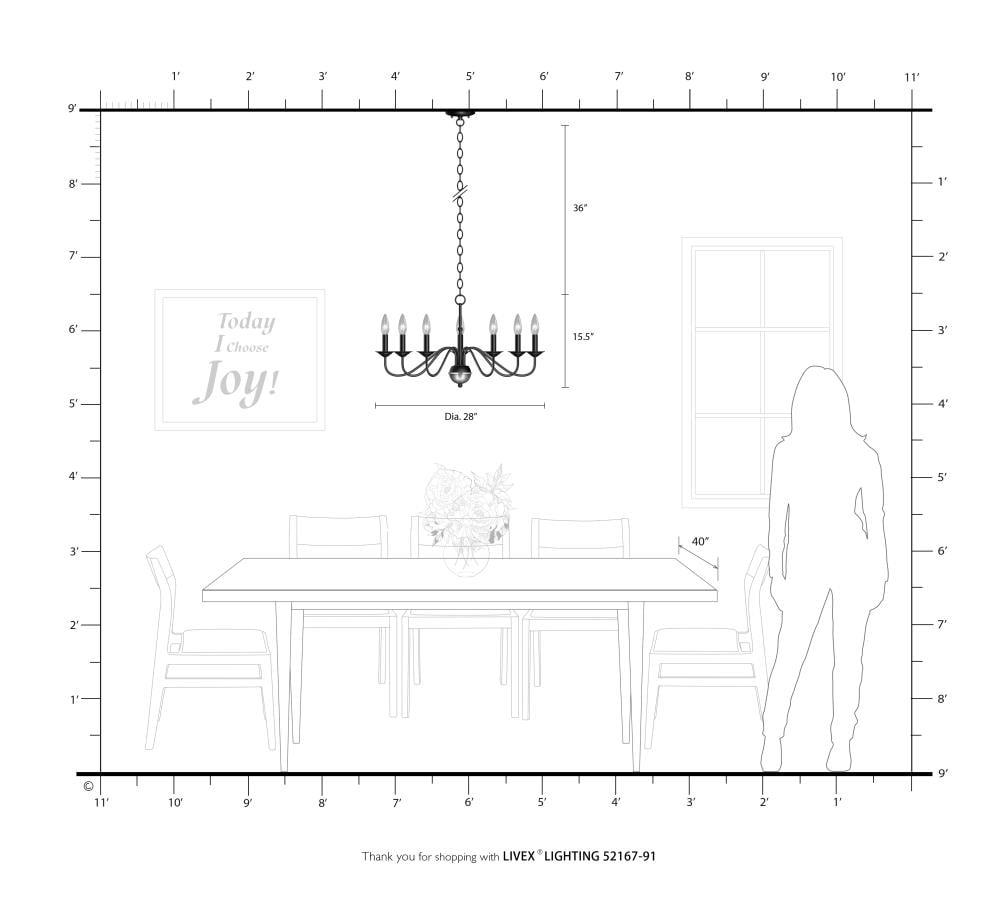 Elegant Windsor Brushed Nickel 7-Light Plug-in Chandelier