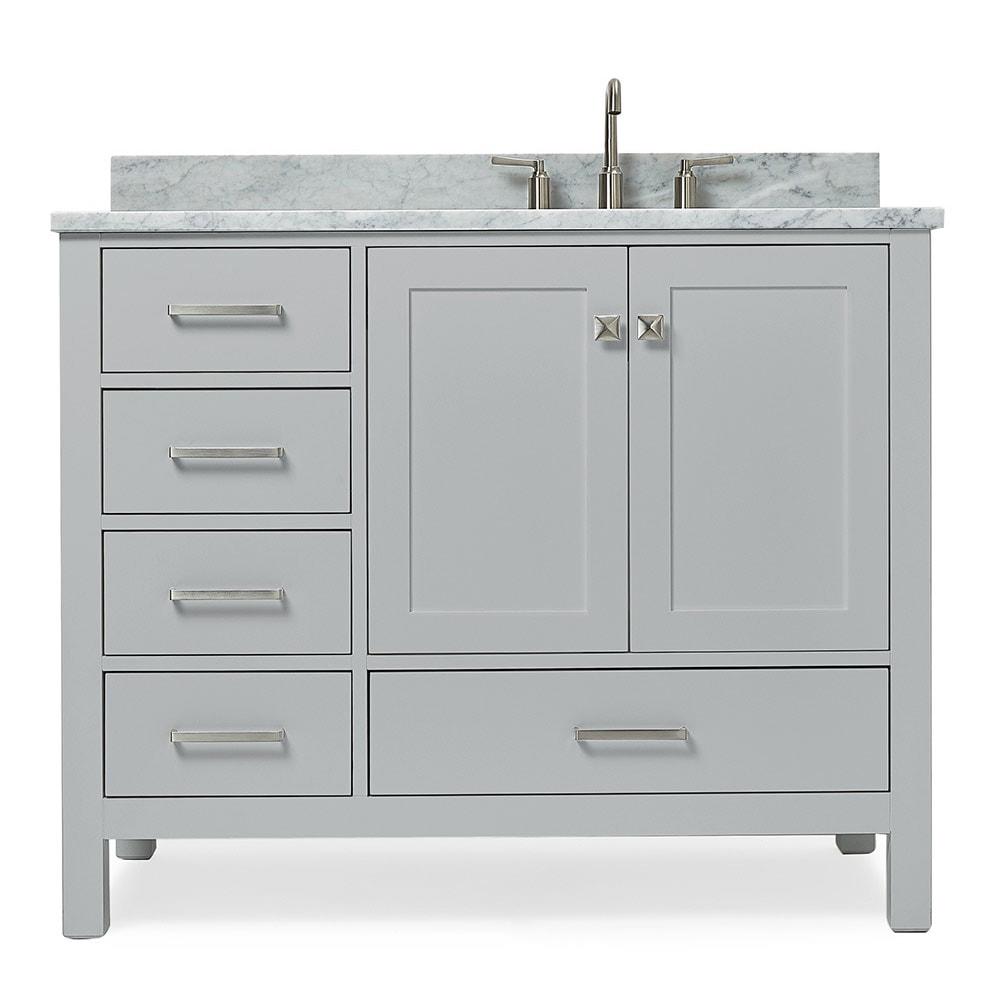 Ariel A043srcw2rvo Cambridge 43" Free Standing Single Basin Vanity Set - Grey