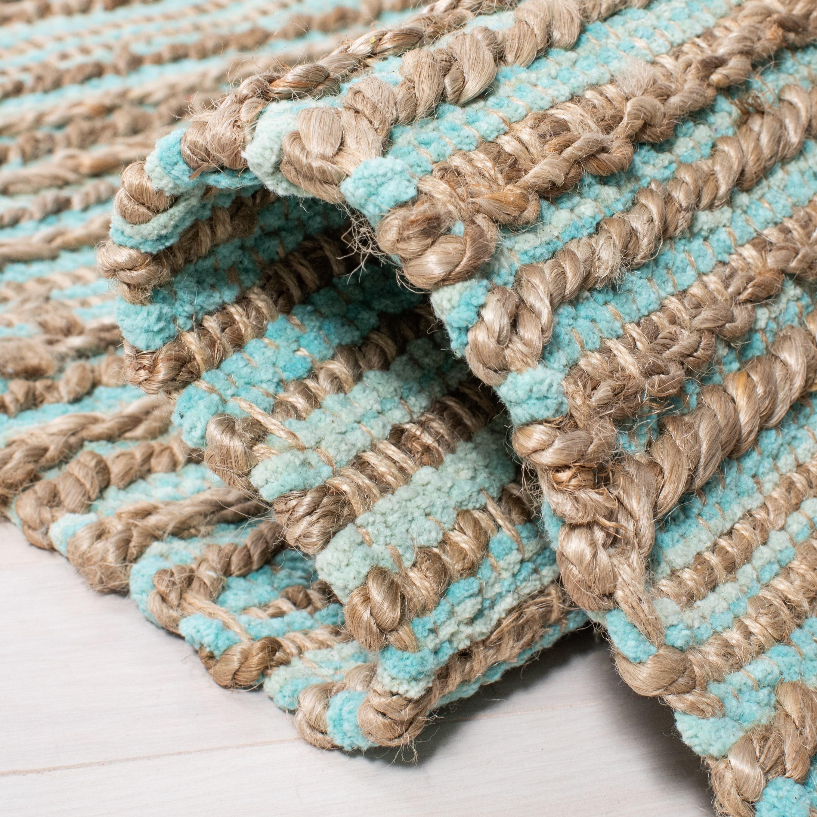 Cape Cod CAP851 Woven Indoor Area Rug - Aqua - 5'x8' - Safavieh