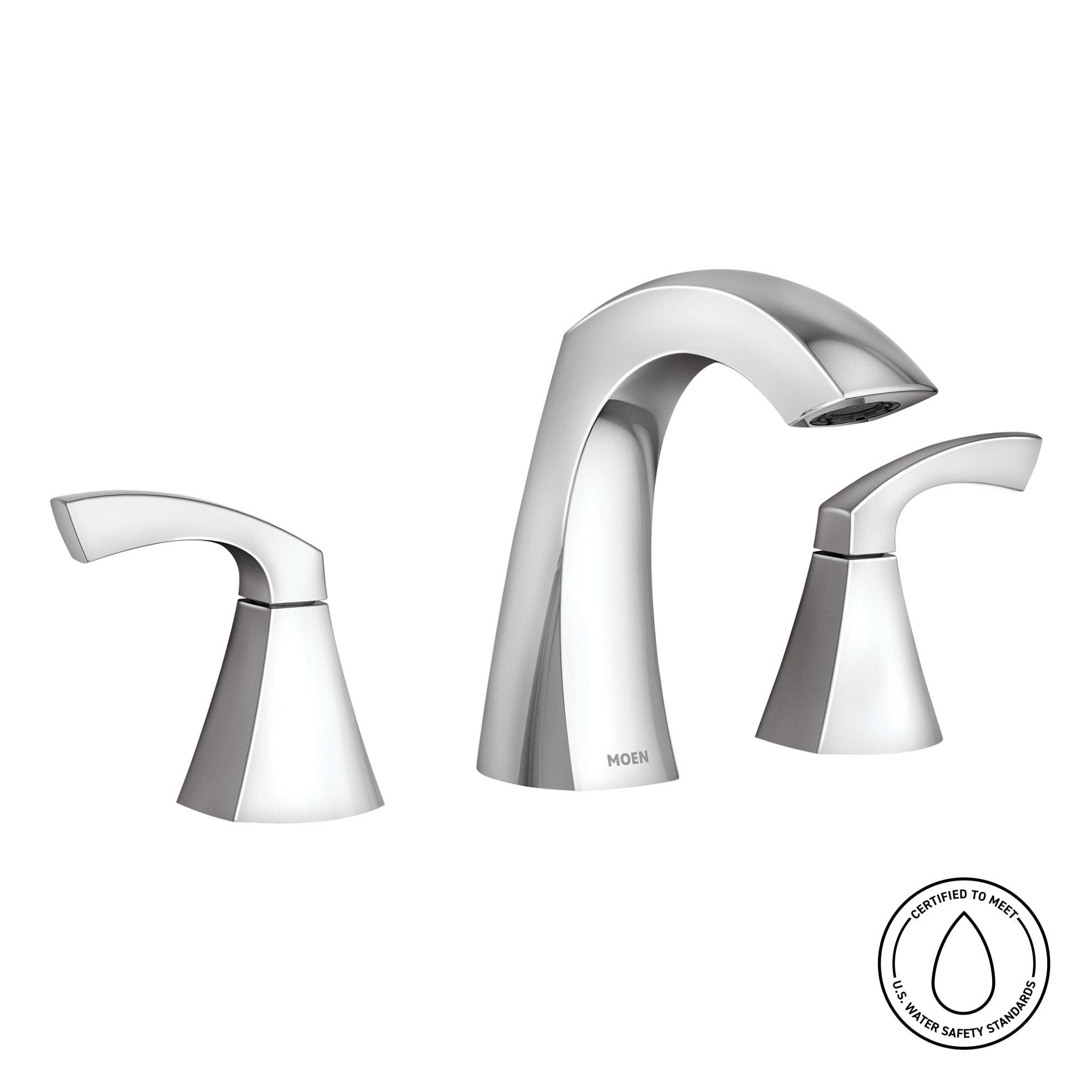 Moen Lindor Chrome Widespread Bathroom Sink Faucet 8 - 16 in.
