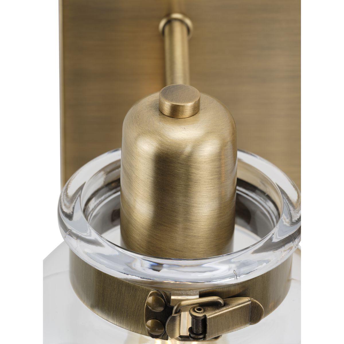 Progress Lighting Calhoun 3-Light Vintage Brass Bath Vanity