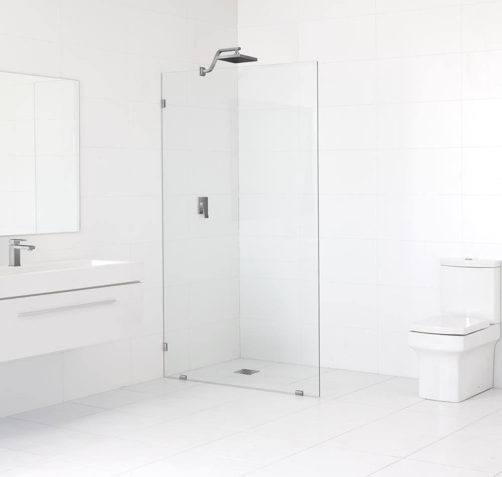 Vela 36 in. x 78 in. Fully Frameless Single Fixed Shower Panel