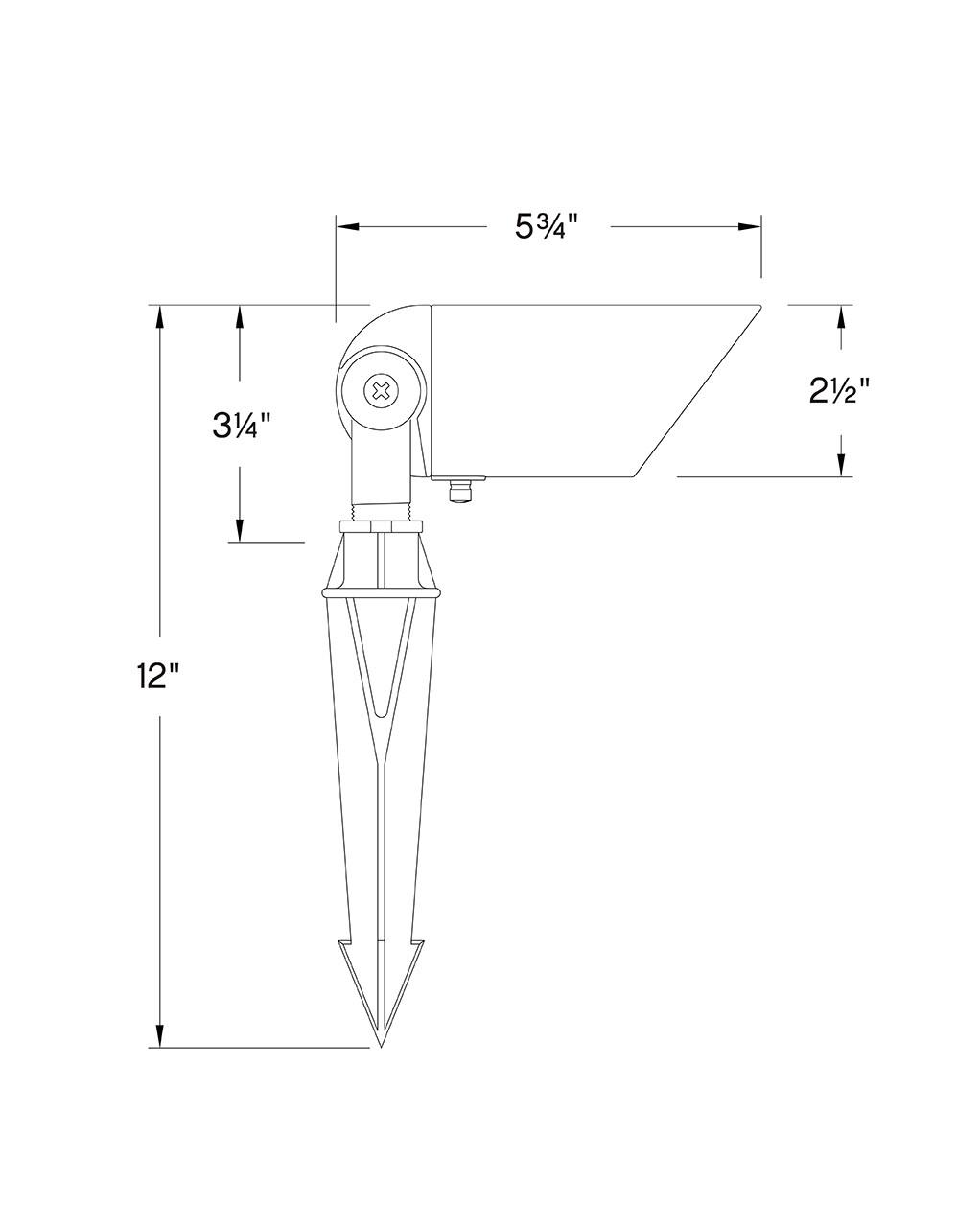 Bronze Low Voltage LED Outdoor Spot Light with Clear Lens