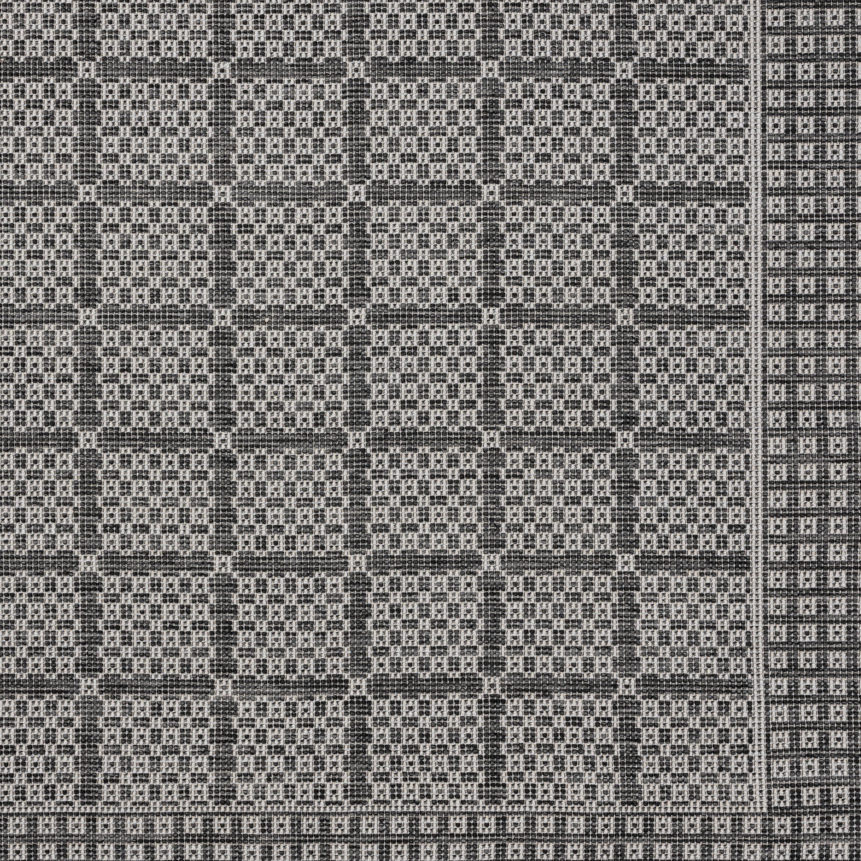 Nicole Miller New York Patio Country Luna Contemporary Geometric Indoor/Outdoor Area Rug, Black/Gray