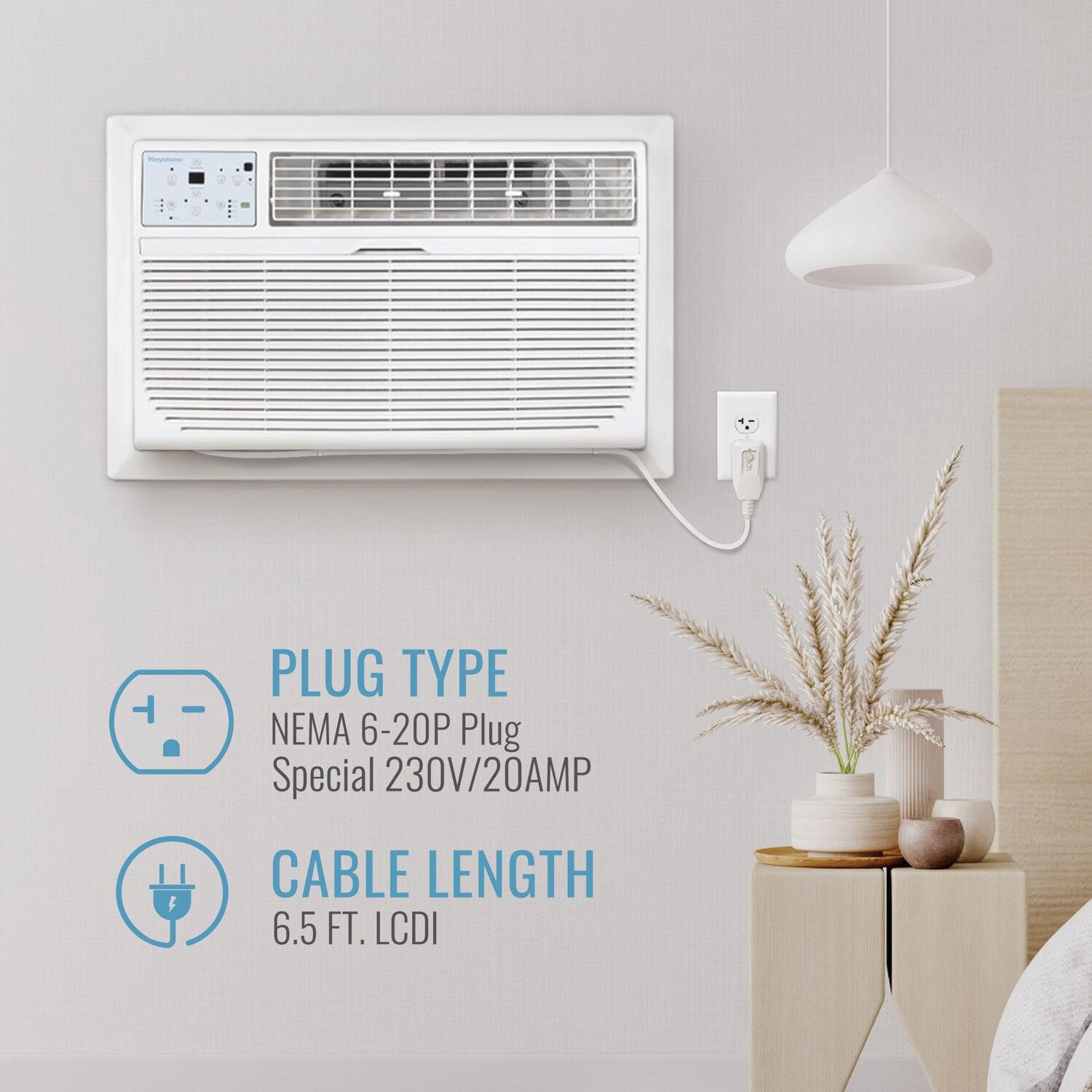 12,000 BTU 230V Through-the-Wall Air Conditioner with 10,600 BTU Supplemental Heat Capability