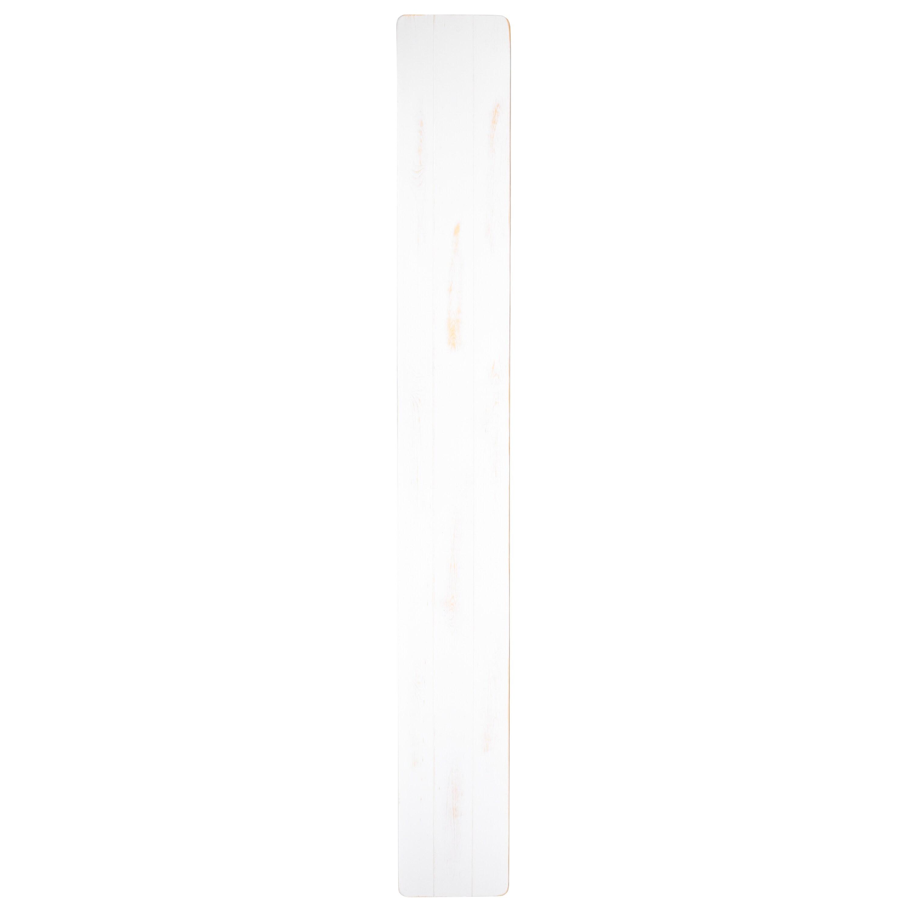 Flash Furniture HERCULES Series 8' x 12" Antique Rustic Solid White Pine Folding Farm Bench with 3 Legs