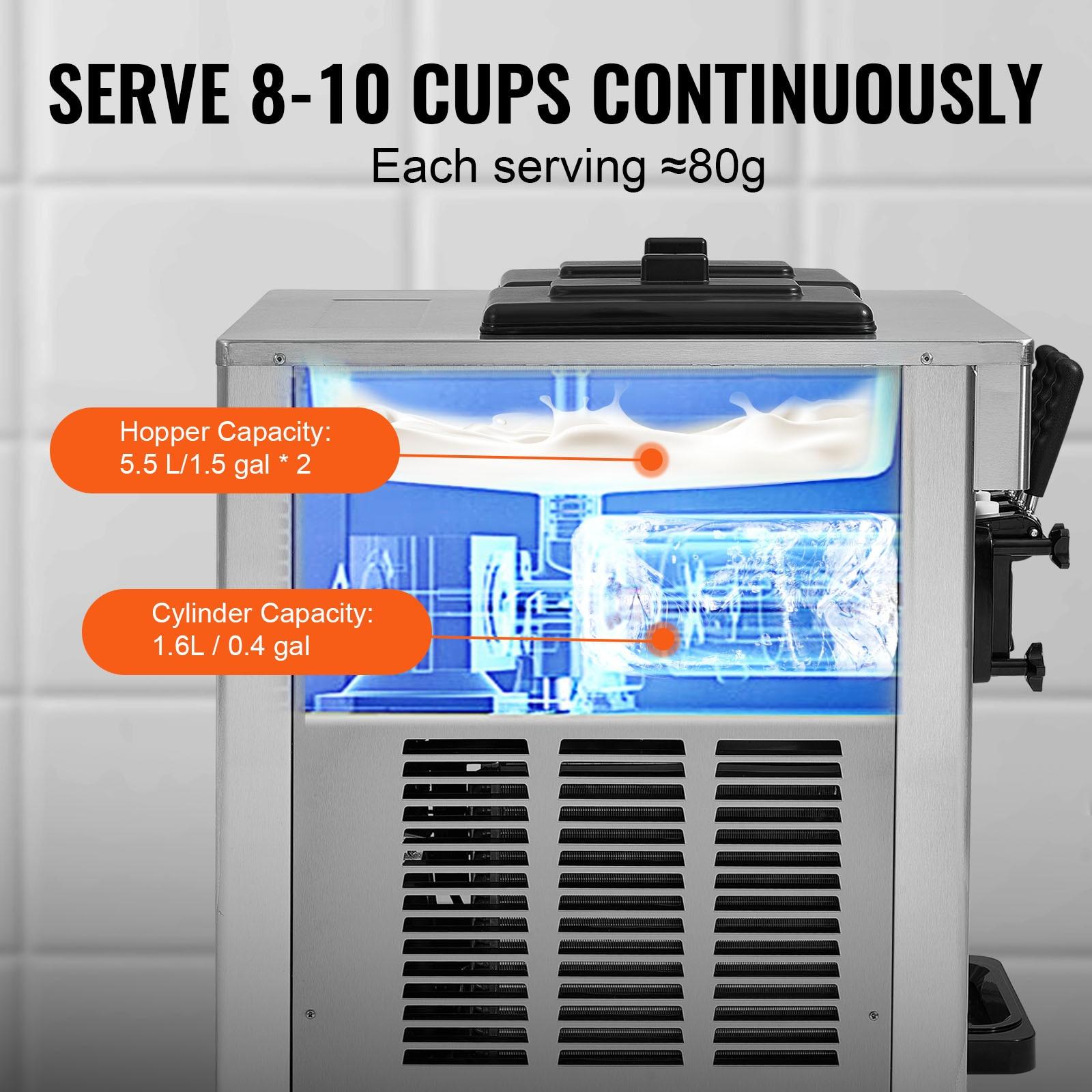 VEVOR VEVOR Soft Serve Ice Cream Machine Maker