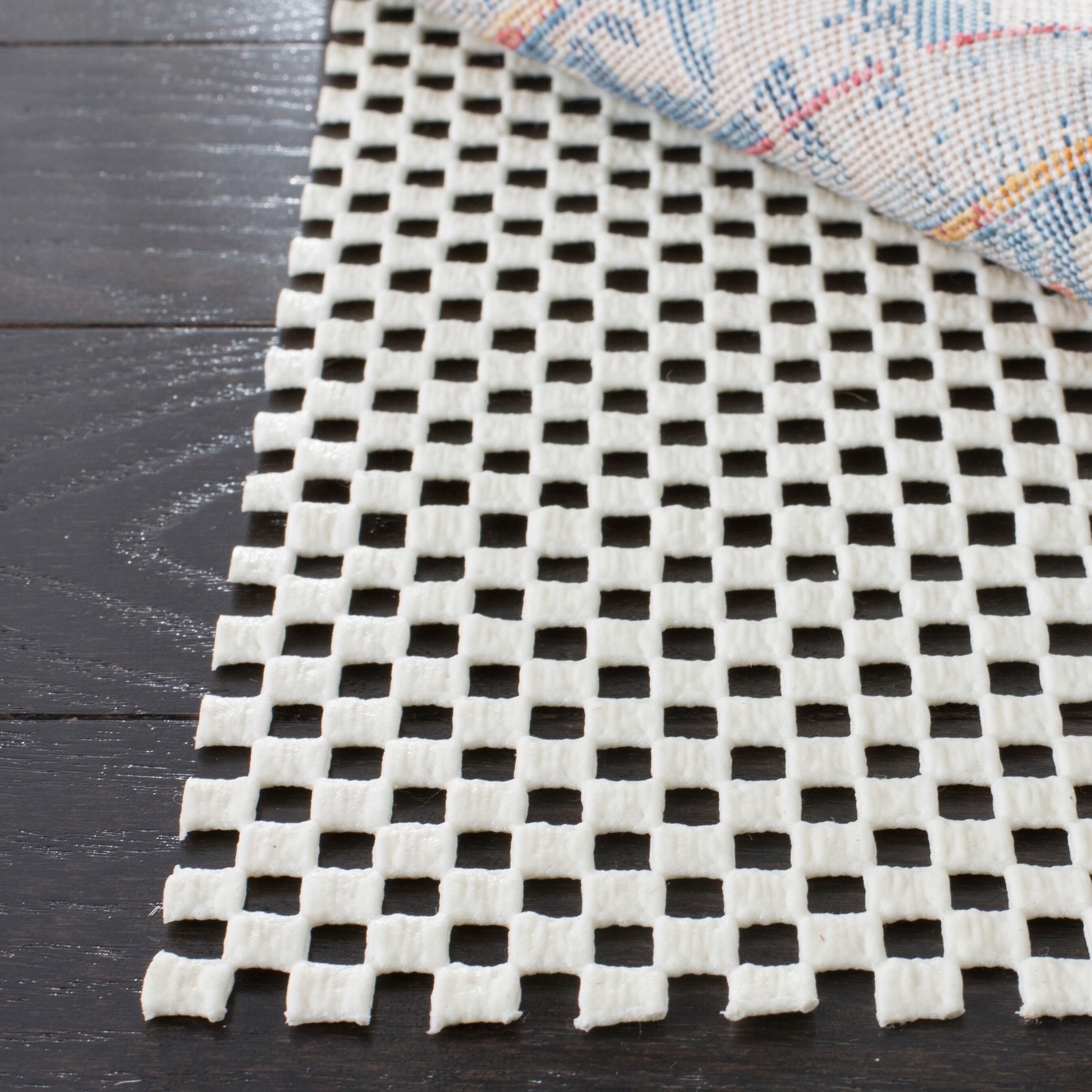 Grid Pad PAD111 Power Loomed Indoor Rug Pad - White - 4' x 6' - Safavieh