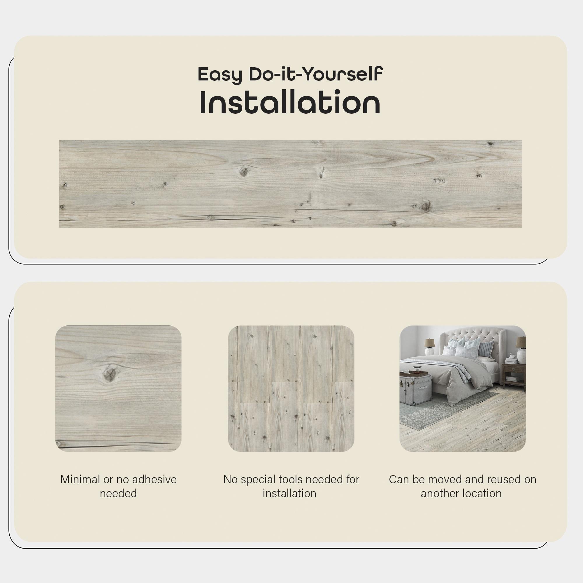 Achim Importing Co Flex Flor™ Looselay 5mm Thick 9'' W x 48'' L Vinyl Plank