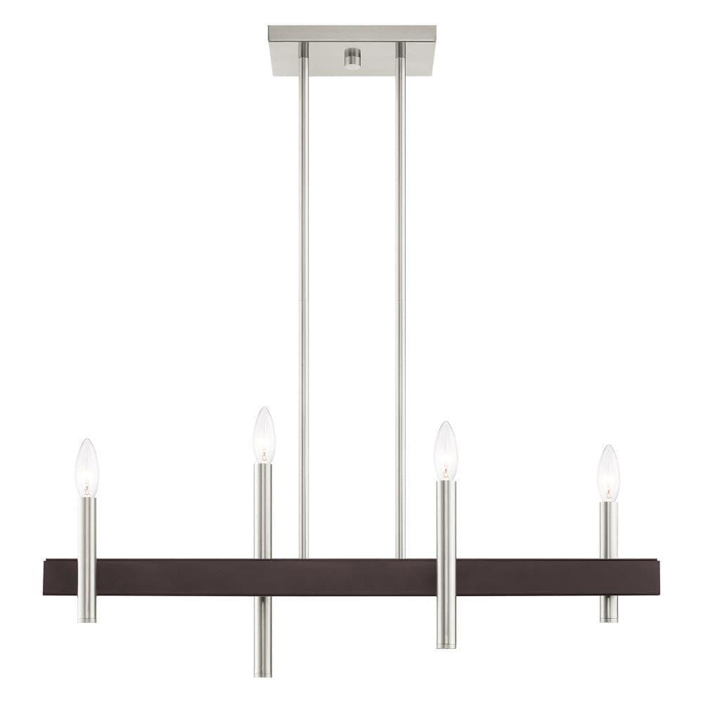 4 - Light Kitchen Island Modern Linear Chandelier