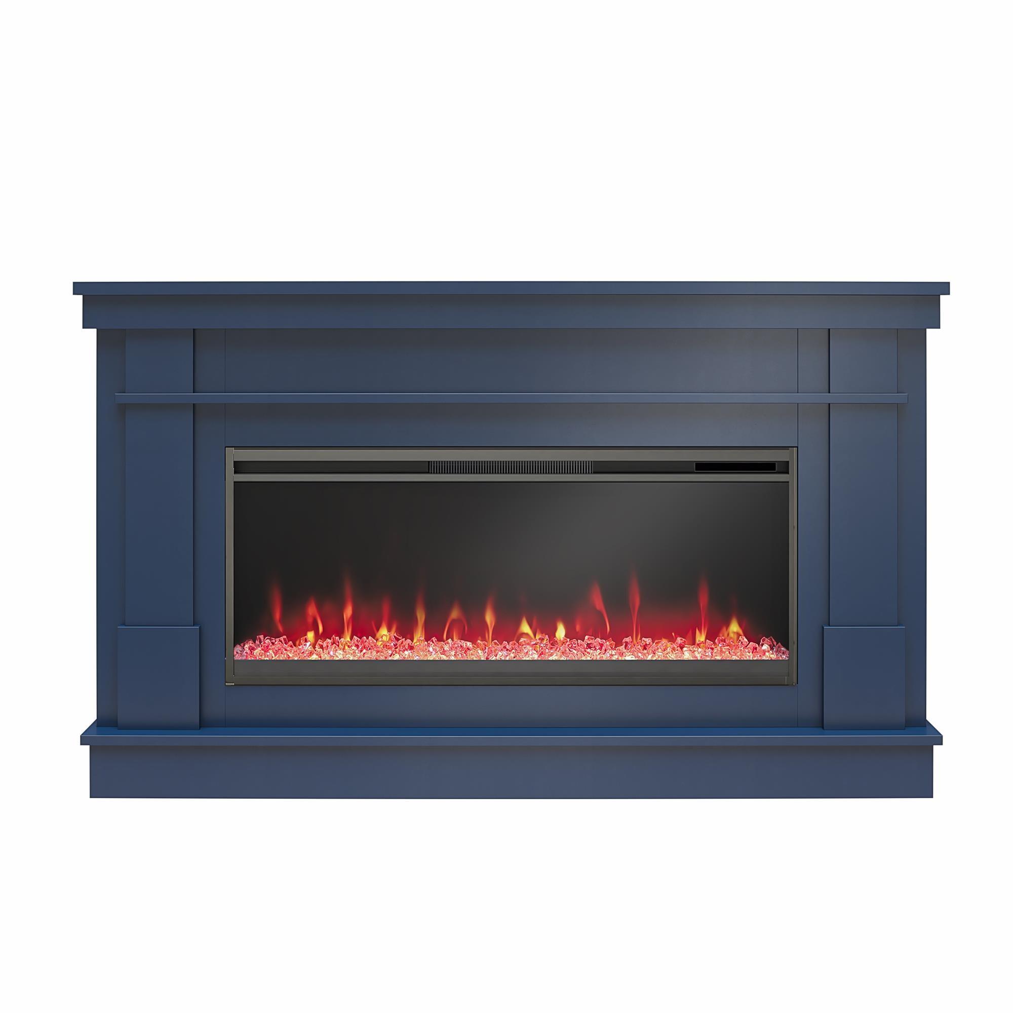 Waverly Wide Mantel with Linear Electric Fireplace