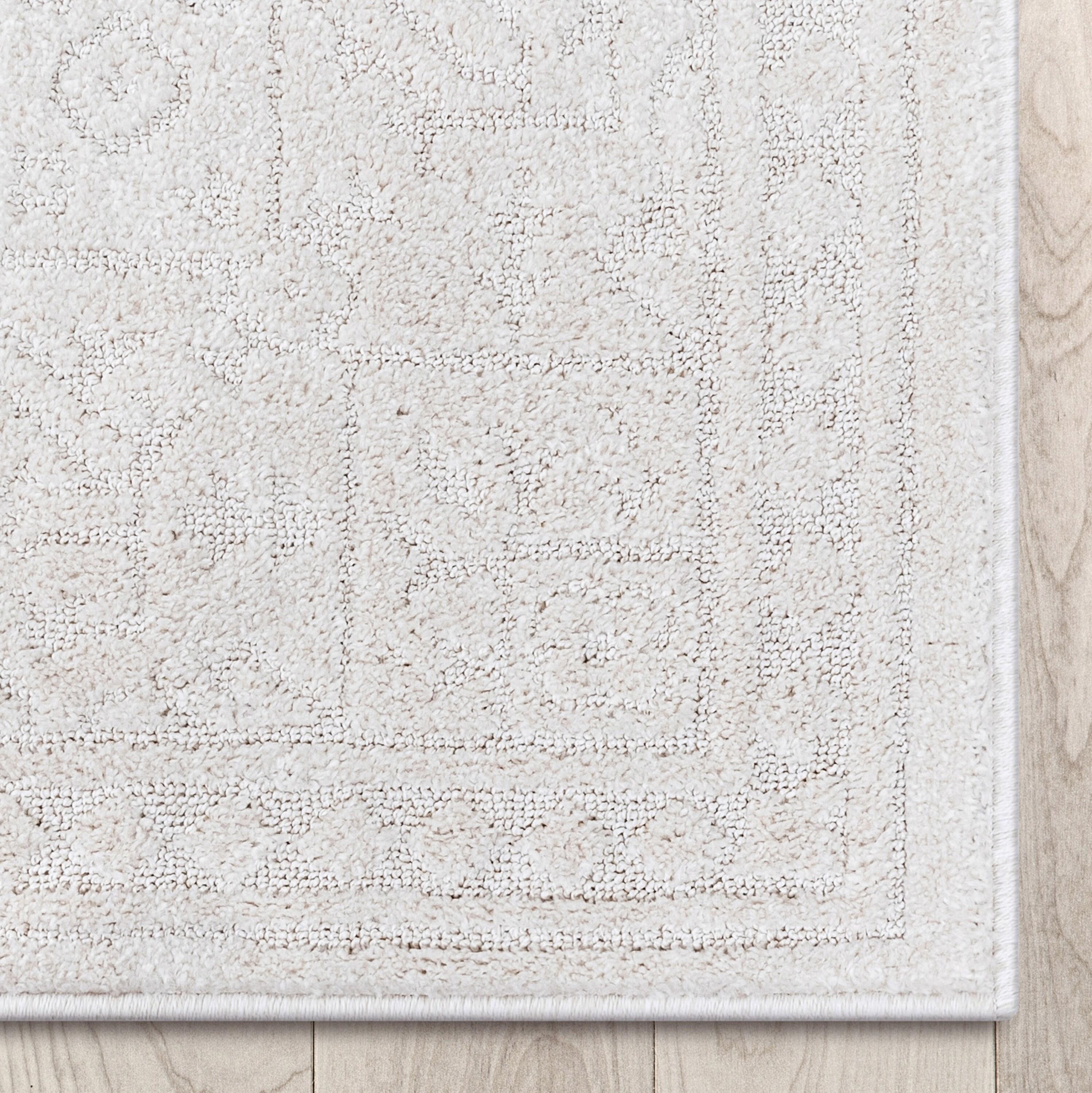 Well Woven Well Woven Harlow Cloud Medallion Farmhouse Medallion Ivory Area Rug