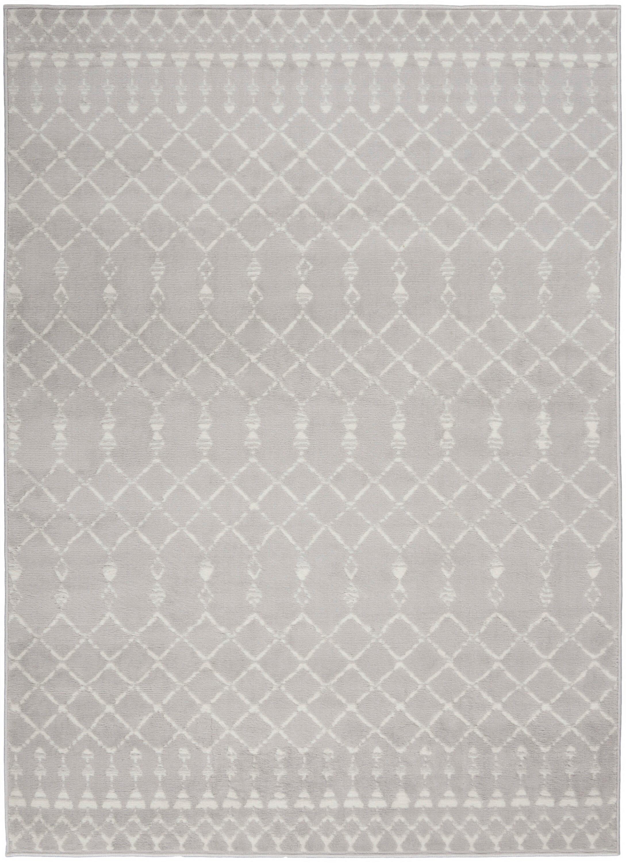 Nourison Whimsicle WHS02 Indoor only Area Rug - Grey 6' x 9'