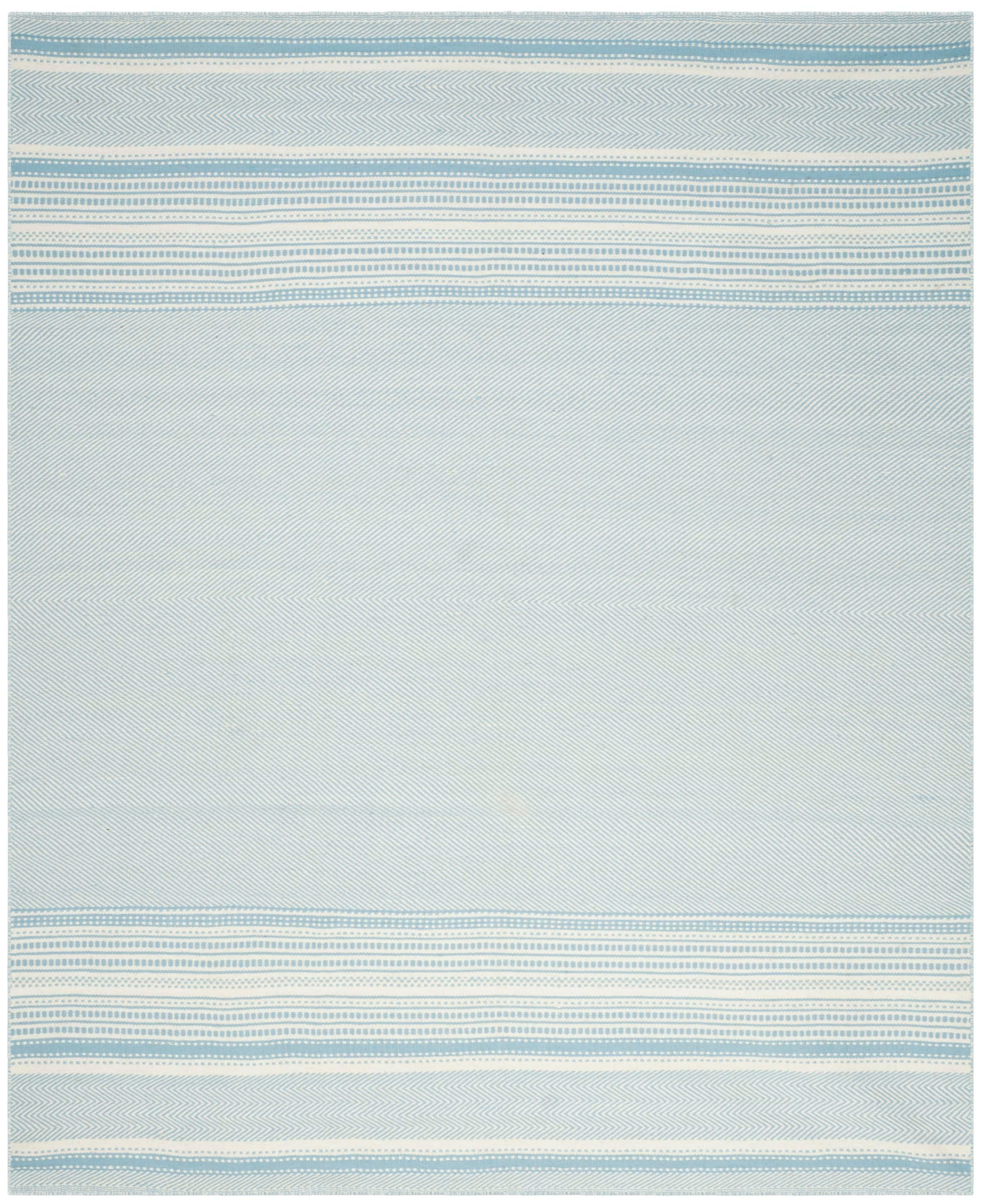 Grice Kilim Hand Woven Flat Weave Wool Striped Rug